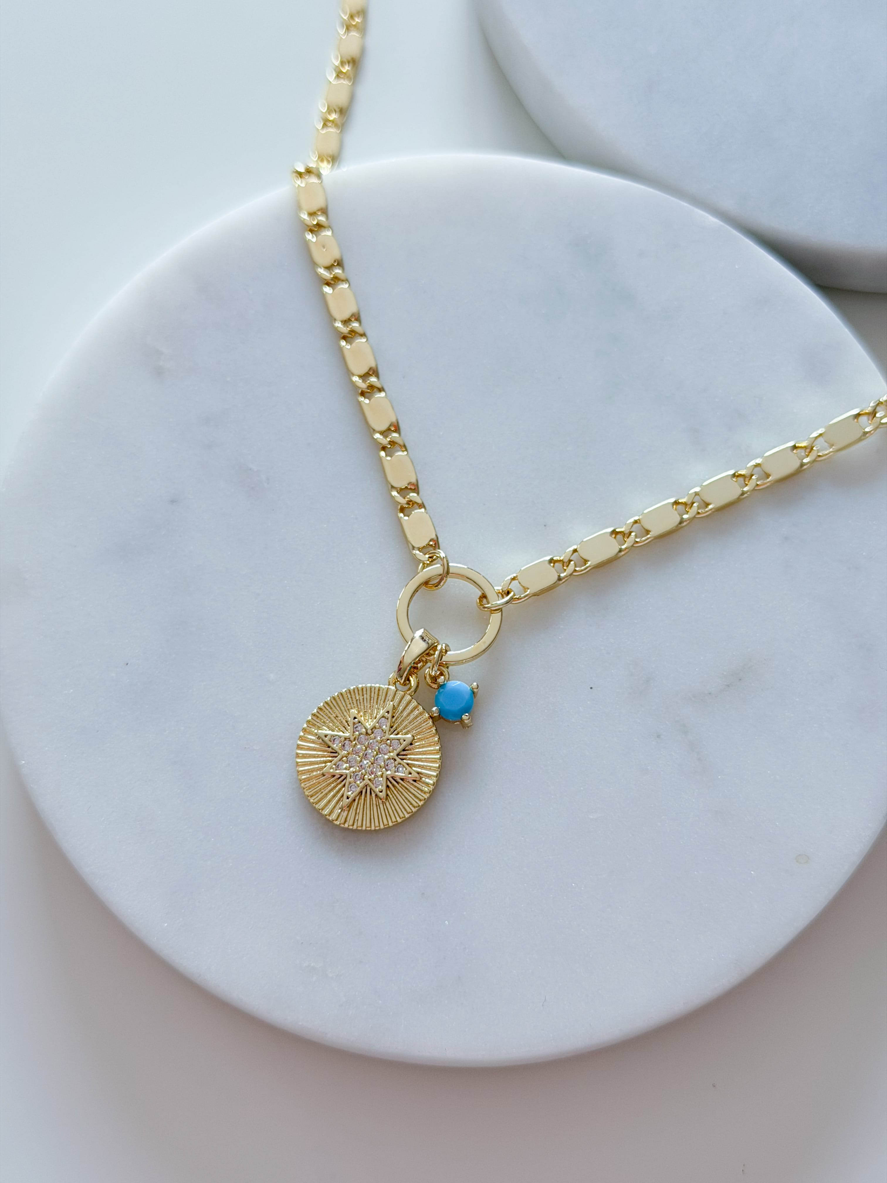 ÖZEL SERİ YILDIZ CHARM EZME ZİNCİR KOLYE