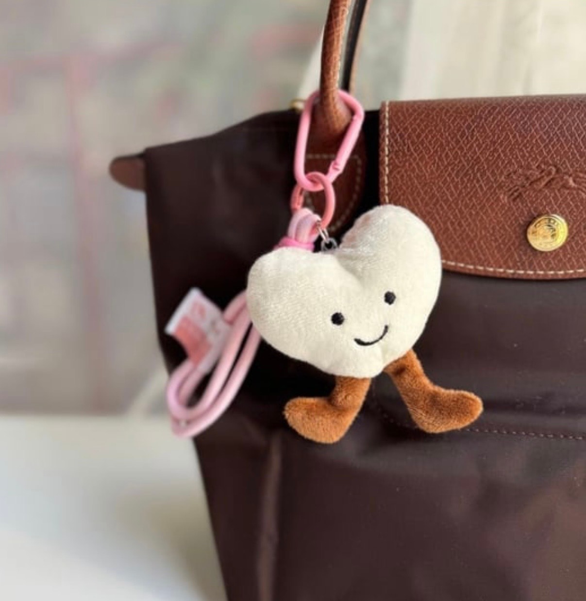 PELUŞ KALP ÇANTA CHARM