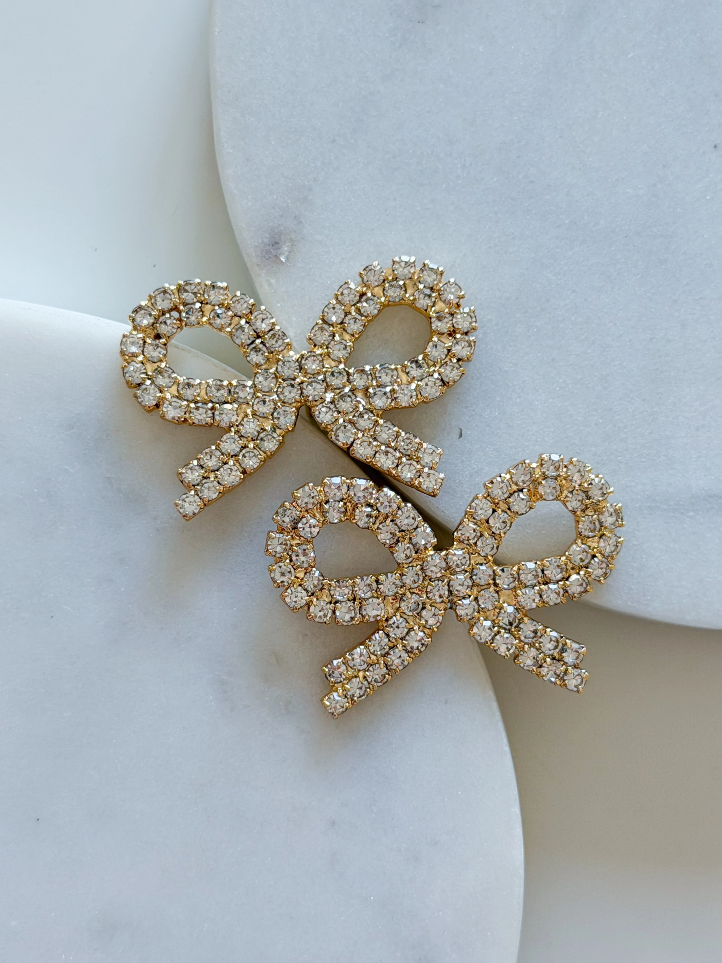 TAŞLI FİYONK KÜPE - goldd