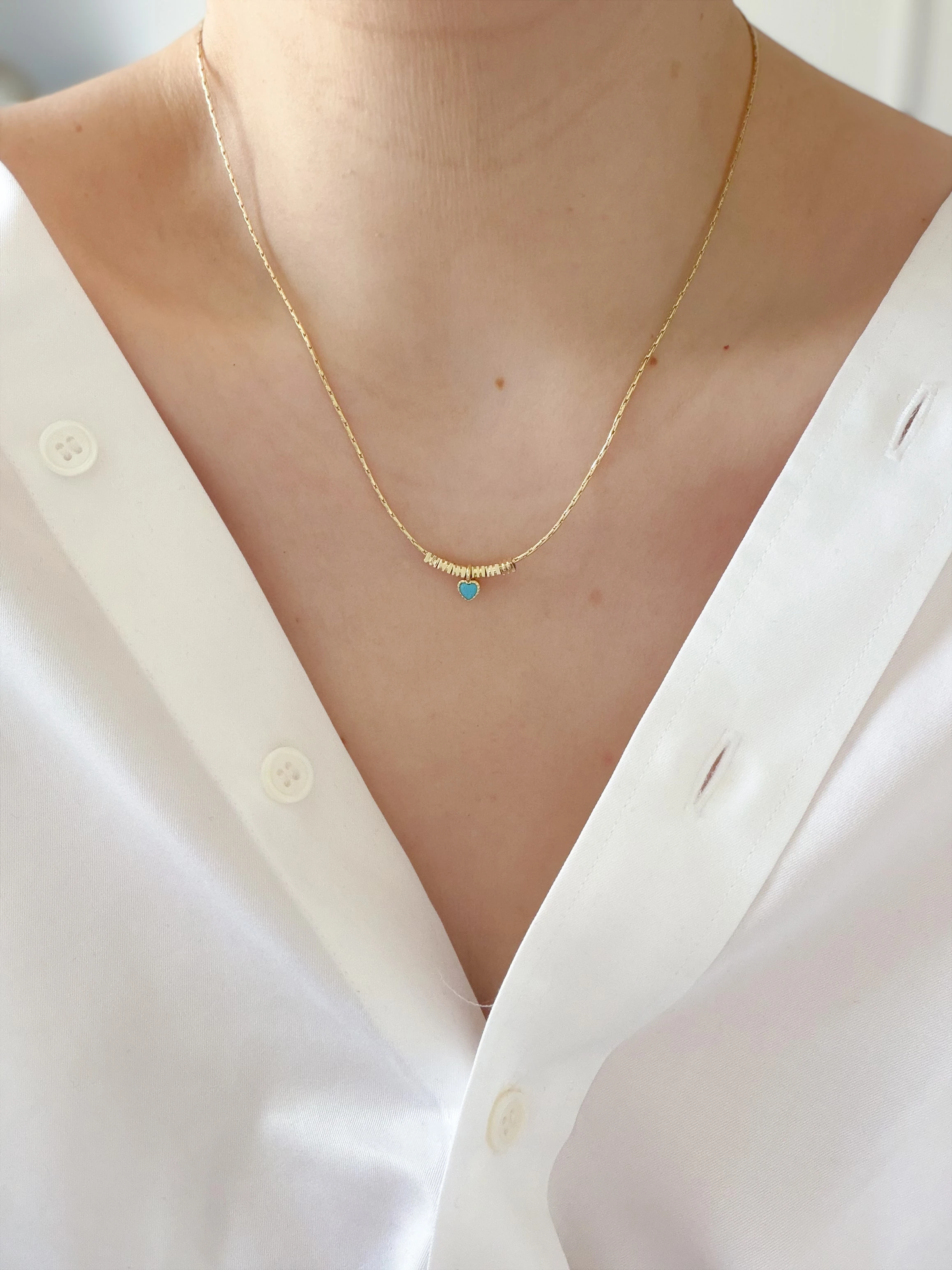 MİNİMAL KALP KOLYE