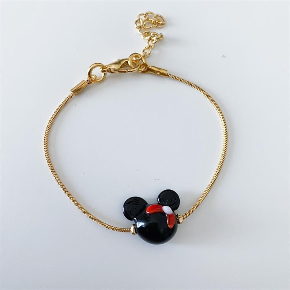 Murano minnie mouse bileklik
