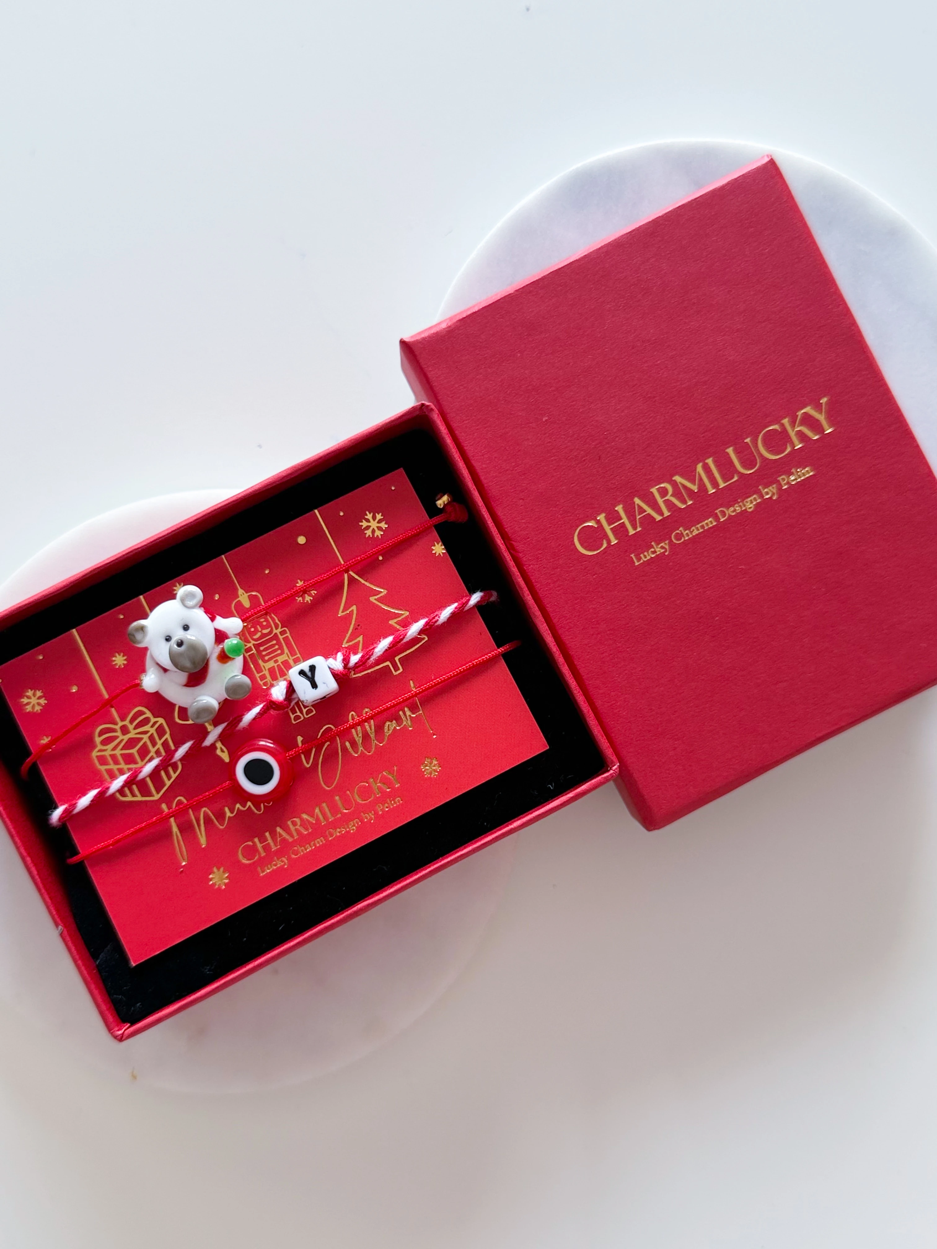 Murano yılbaşı kutup ayısı bileklik