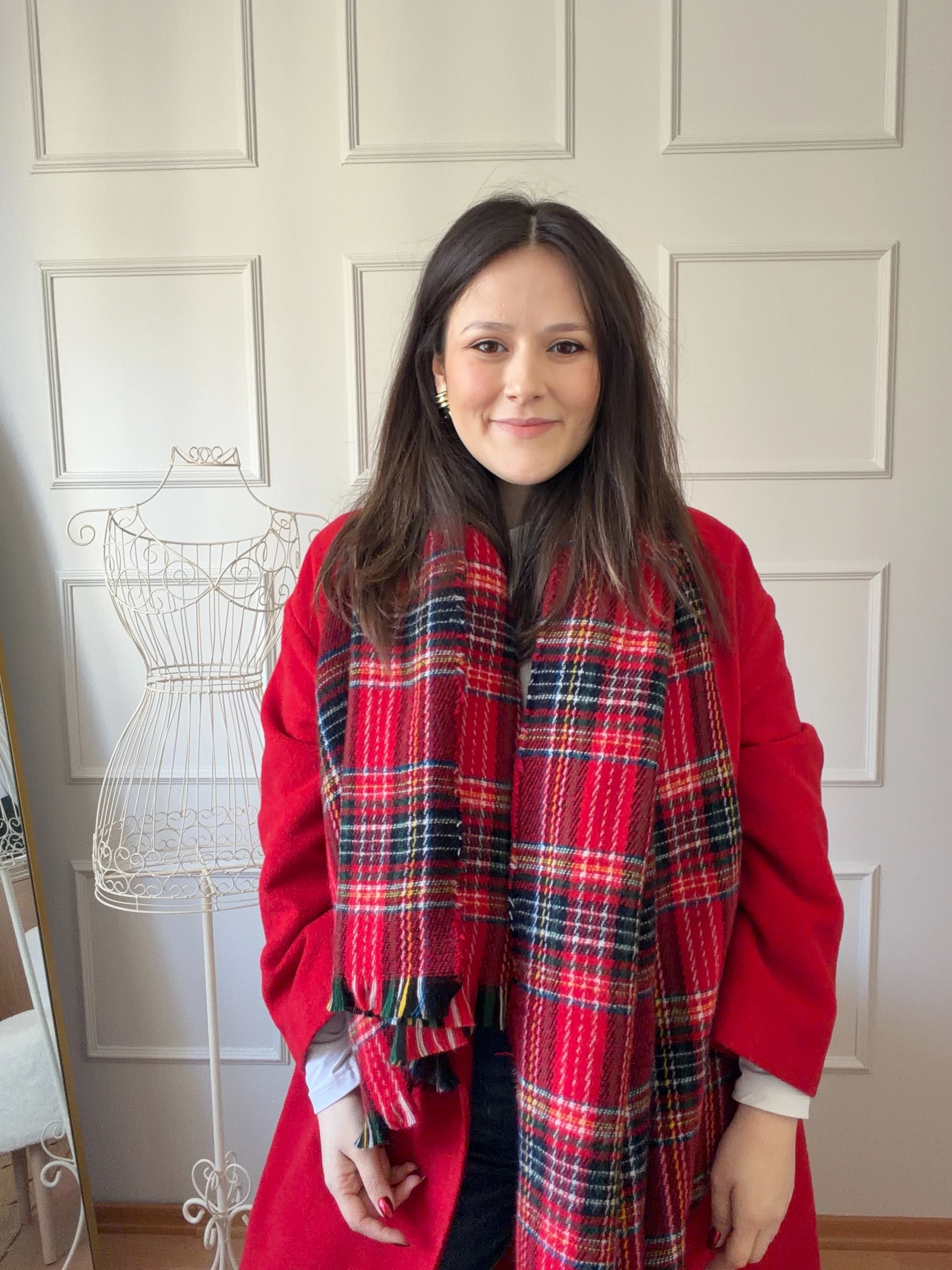 KARELİ ATKI - kırmızı