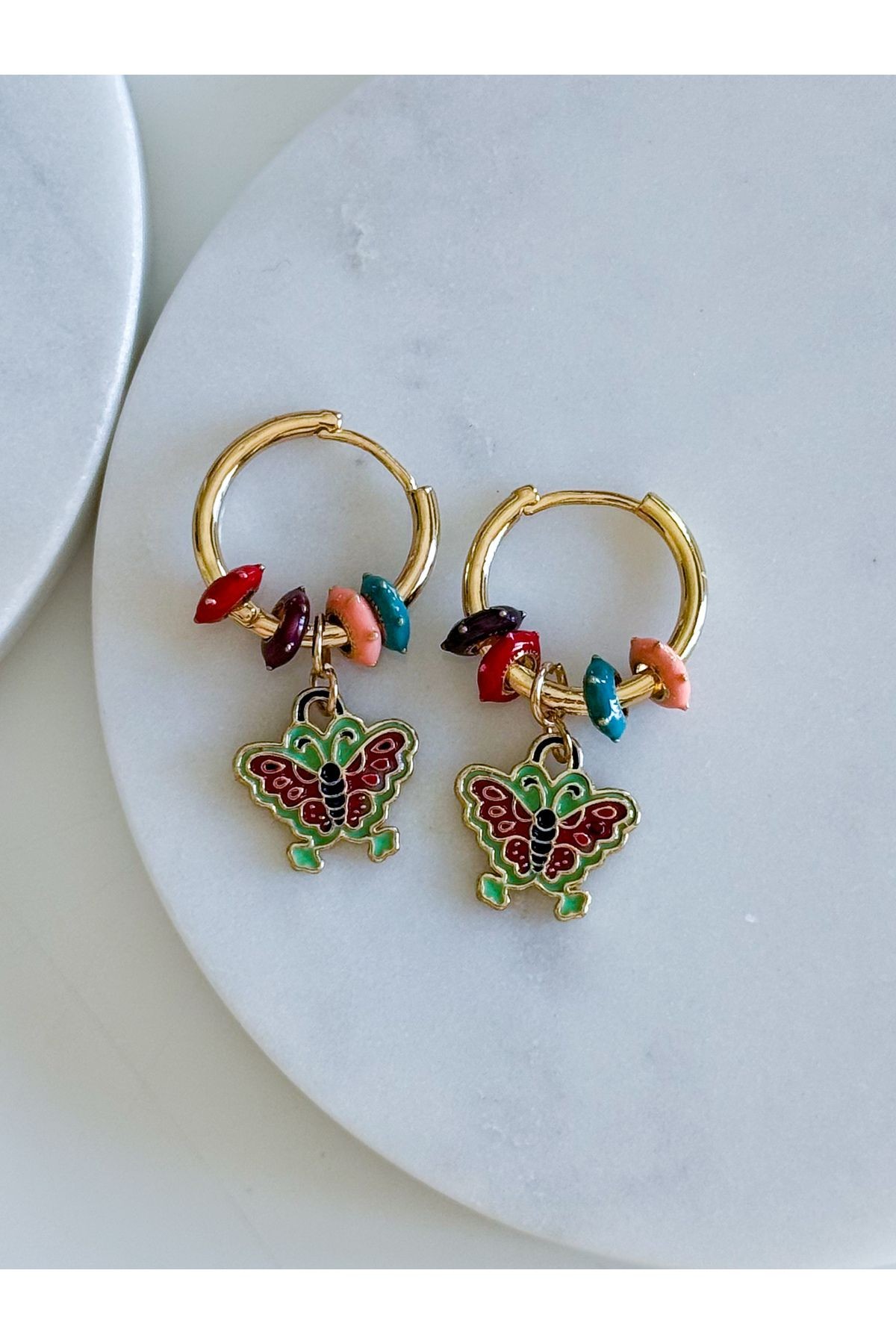 ÇELİK CHARM HALKA KÜPE