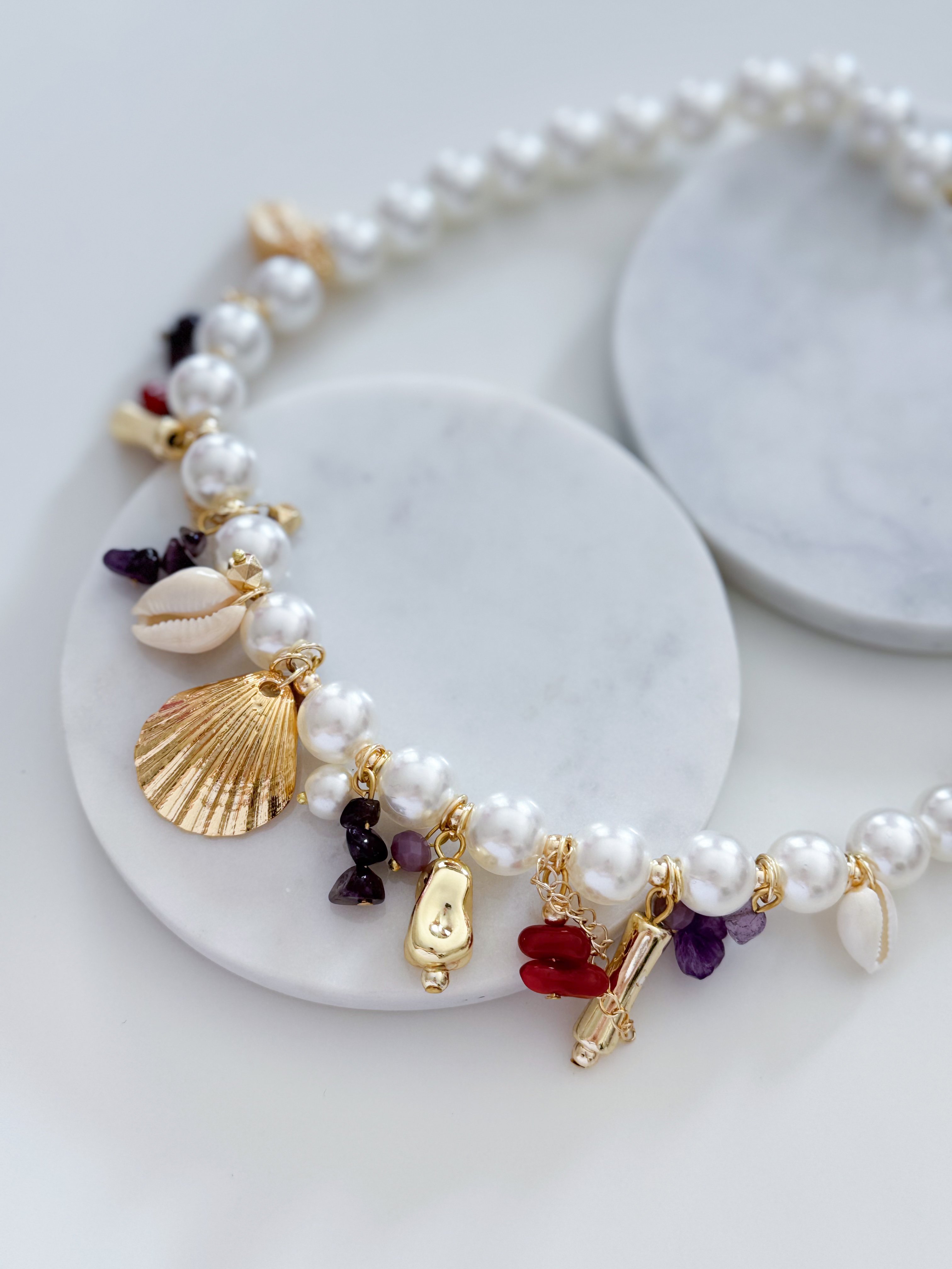 İNCİ DENİZ CHARM KOLYE