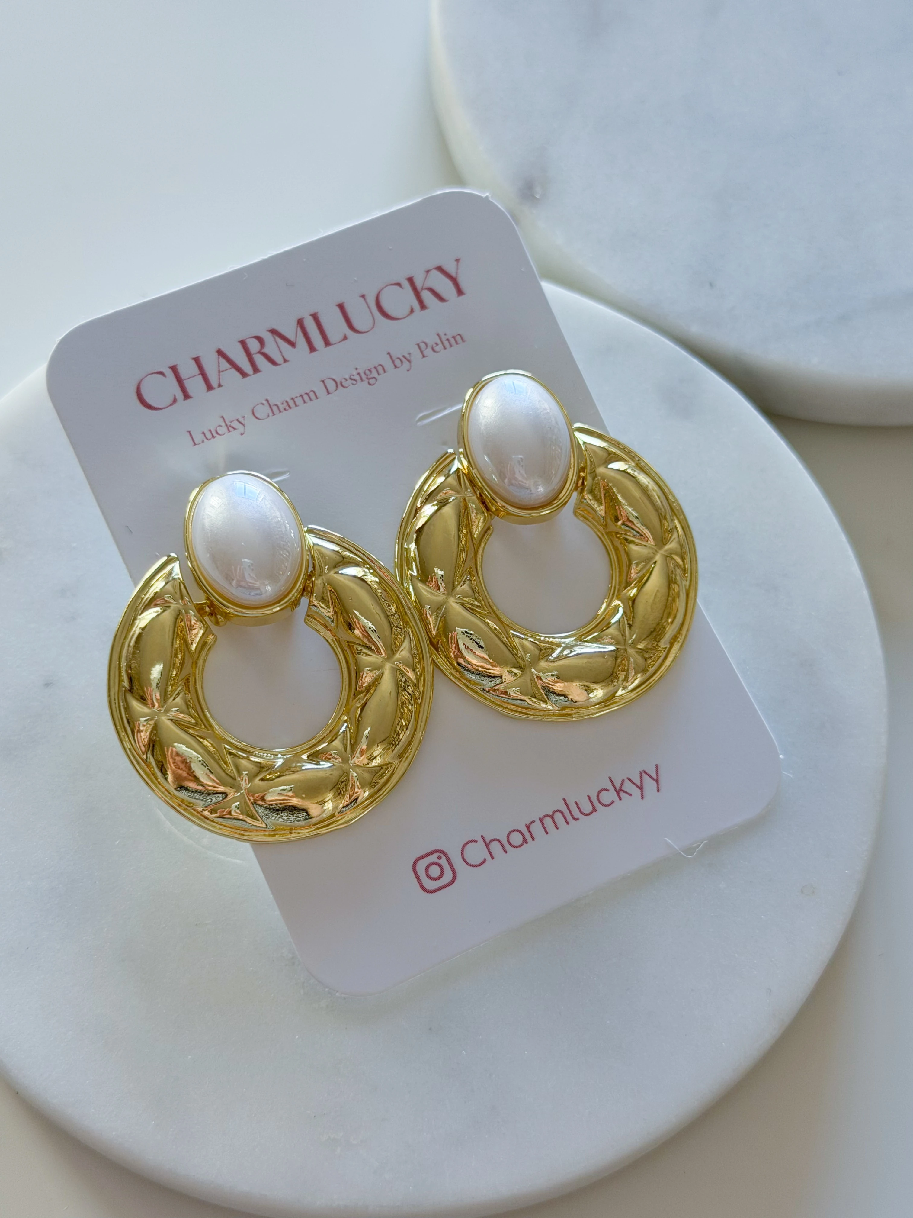 ÖZEL SERİ İNCİLİ VİNTAGE KÜPE