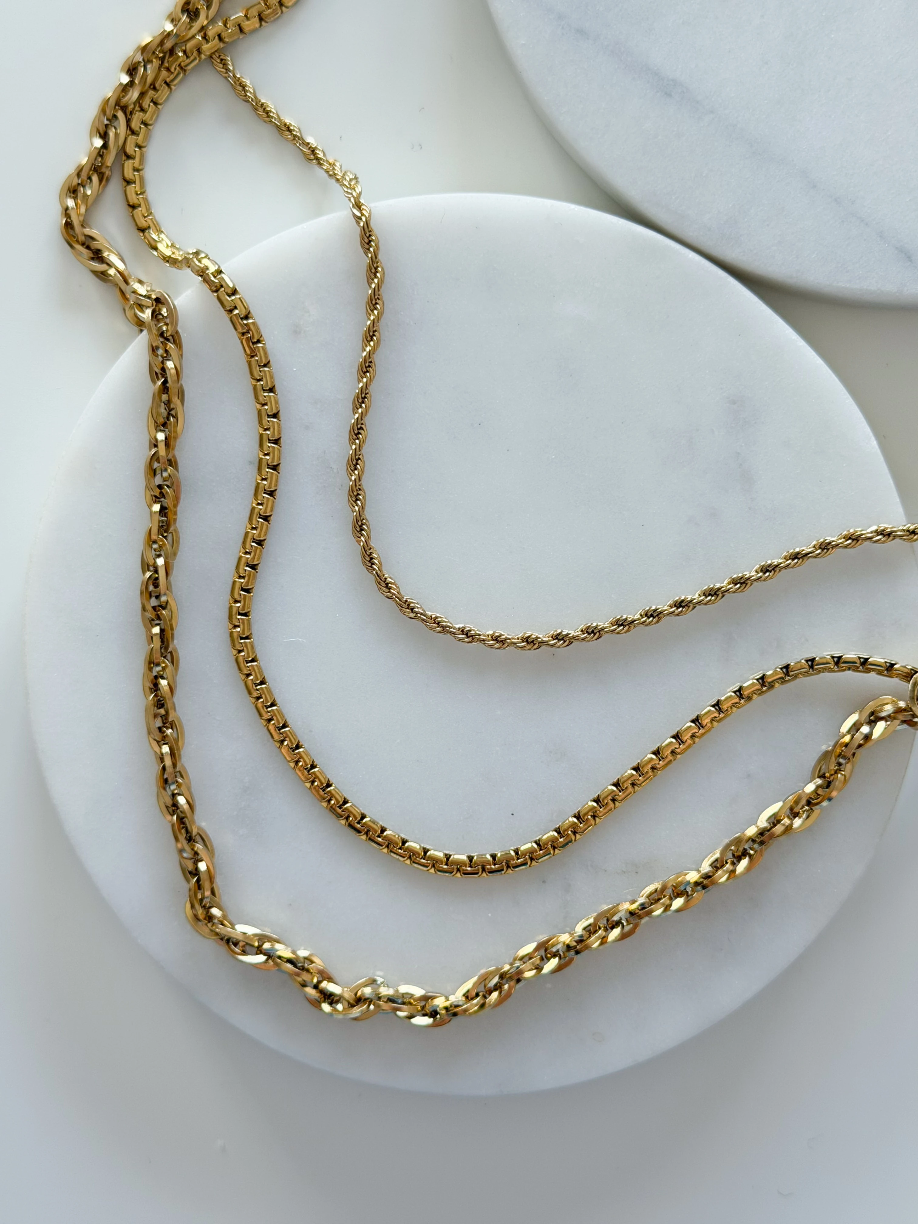 ÇELİK 3LÜ ZİNCİR KOLYE