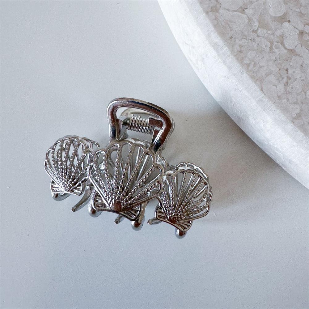 Deniz kabuğu metal mandal toka