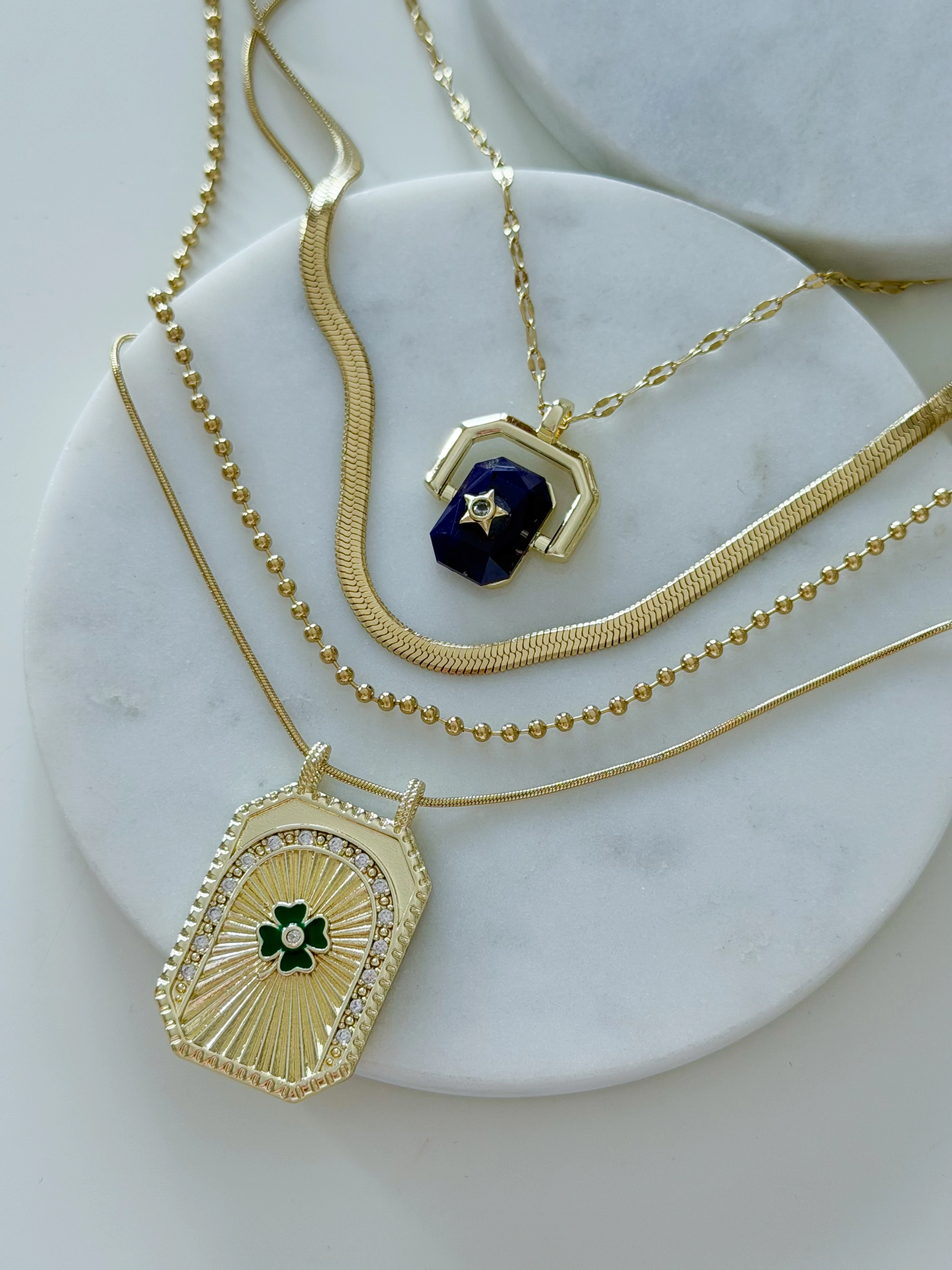 ÇELİK ÇOKLU KOLYE KOMBİNİ - 4