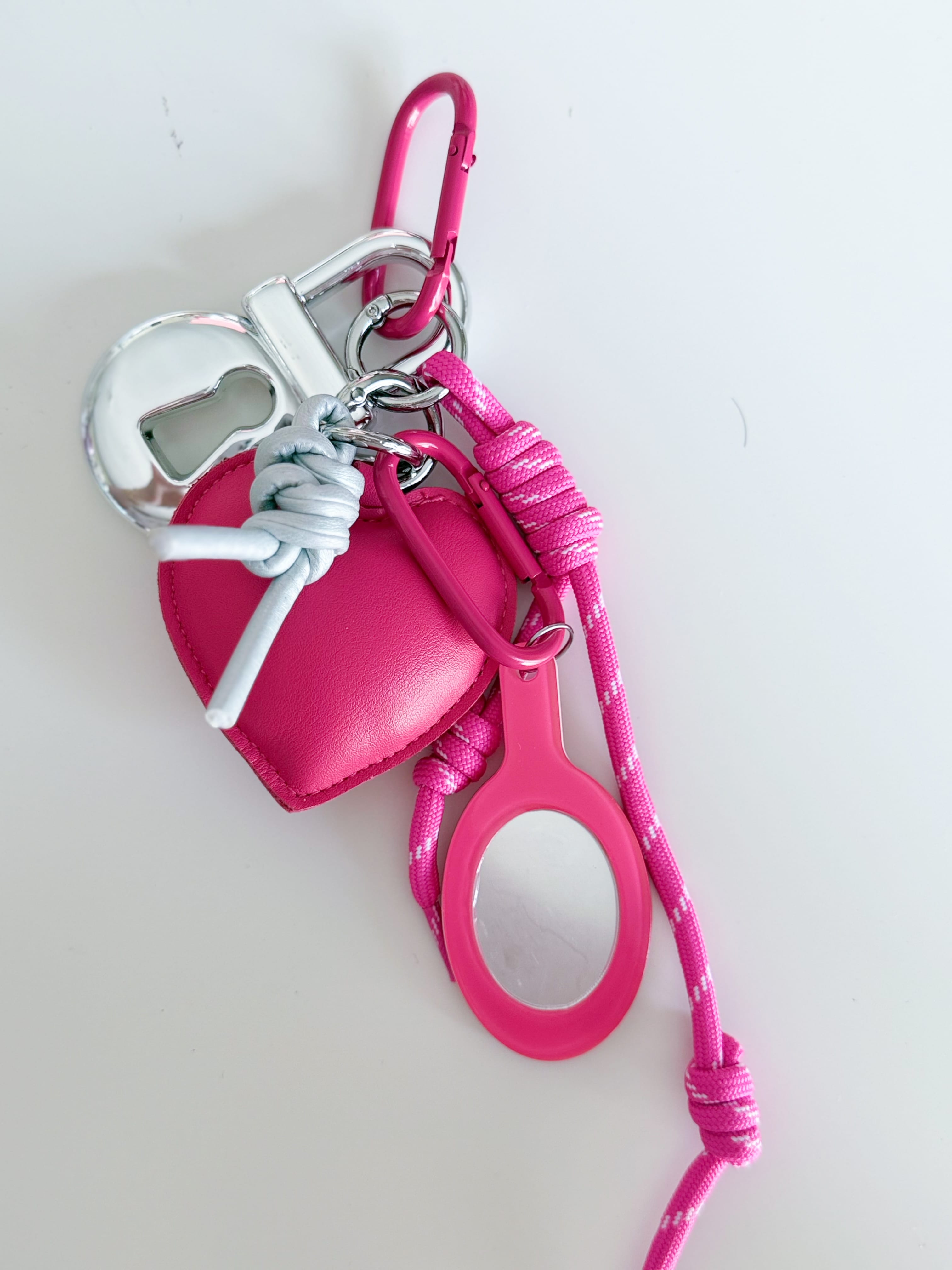 PEMBE KALP ÇANTA CHARM