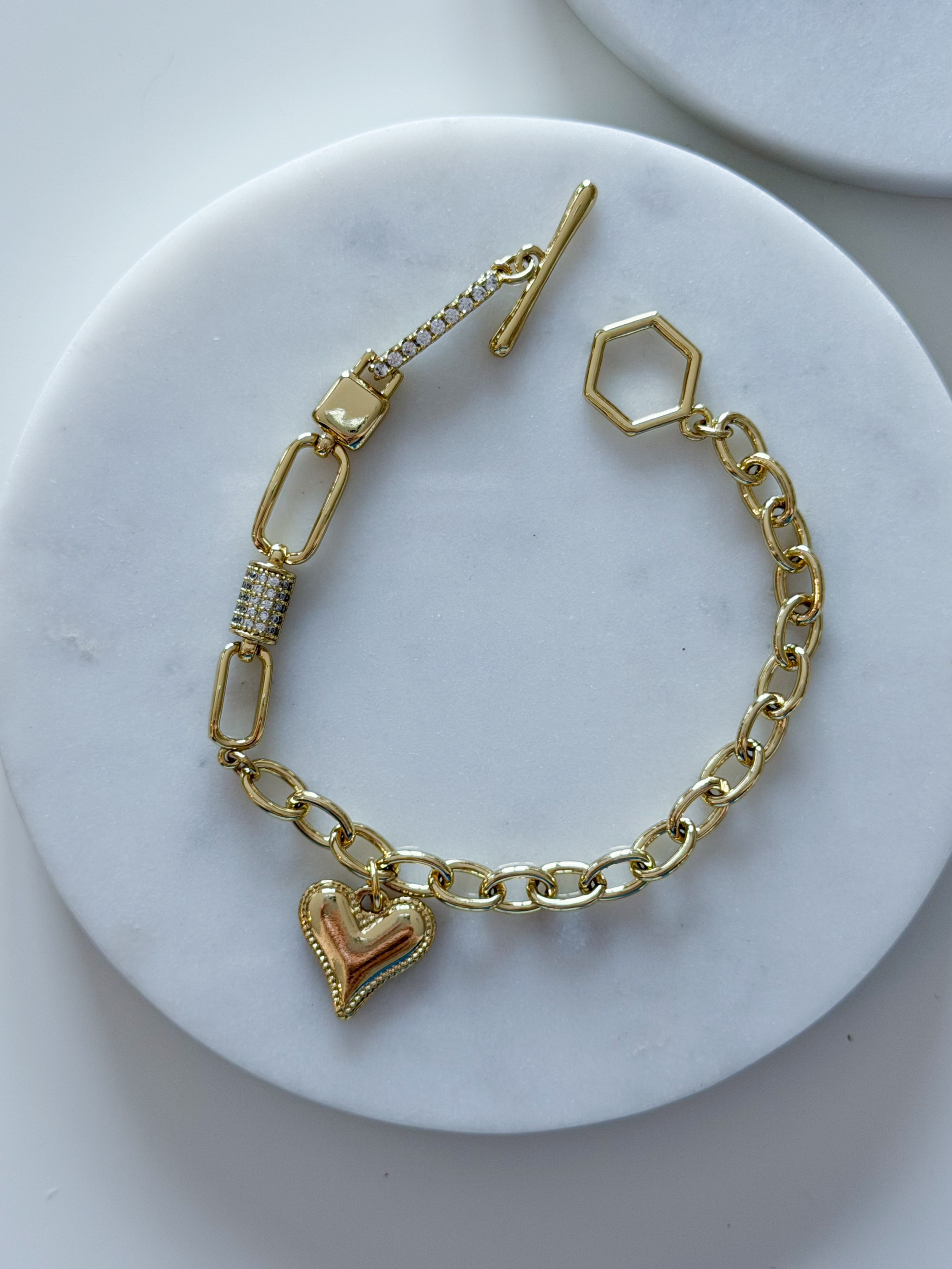 ÖZEL SERİ KALP CHARM BİLEKLİK