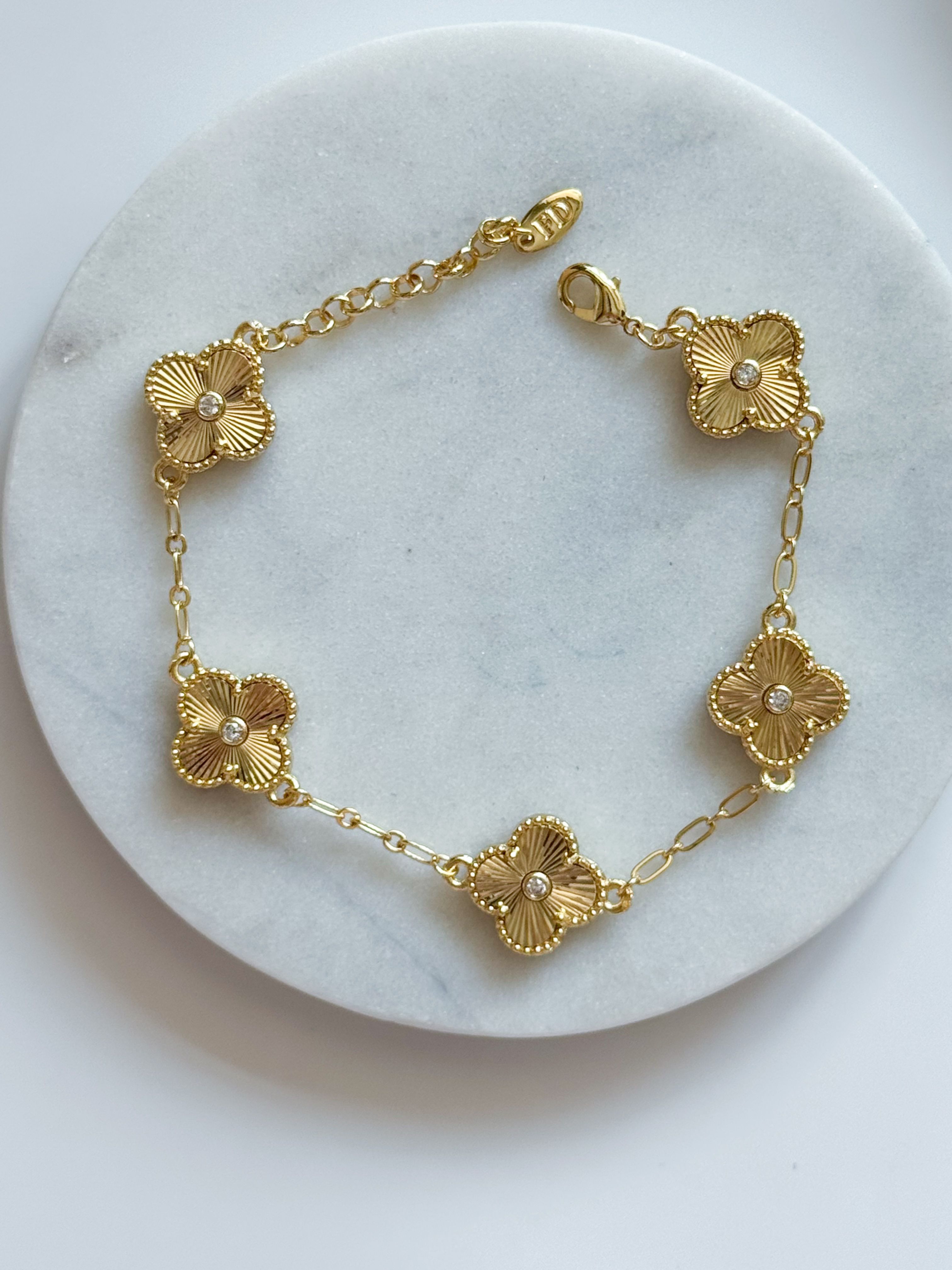 ÖZEL SERİ GOLD YONCA BİLEKLİK