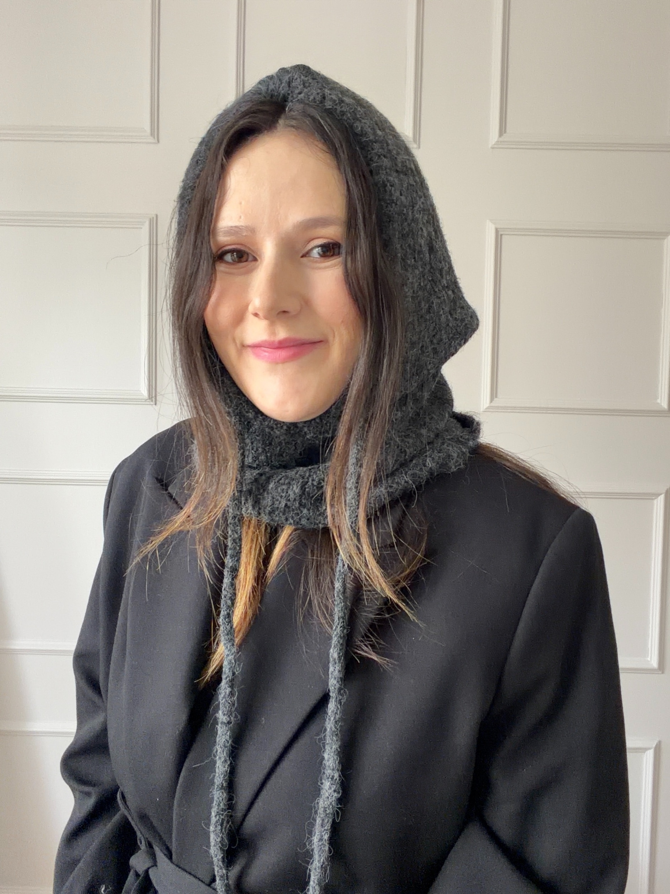 KIRÇILLI BAĞCIKLI BALACLAVA - ANTRASİT