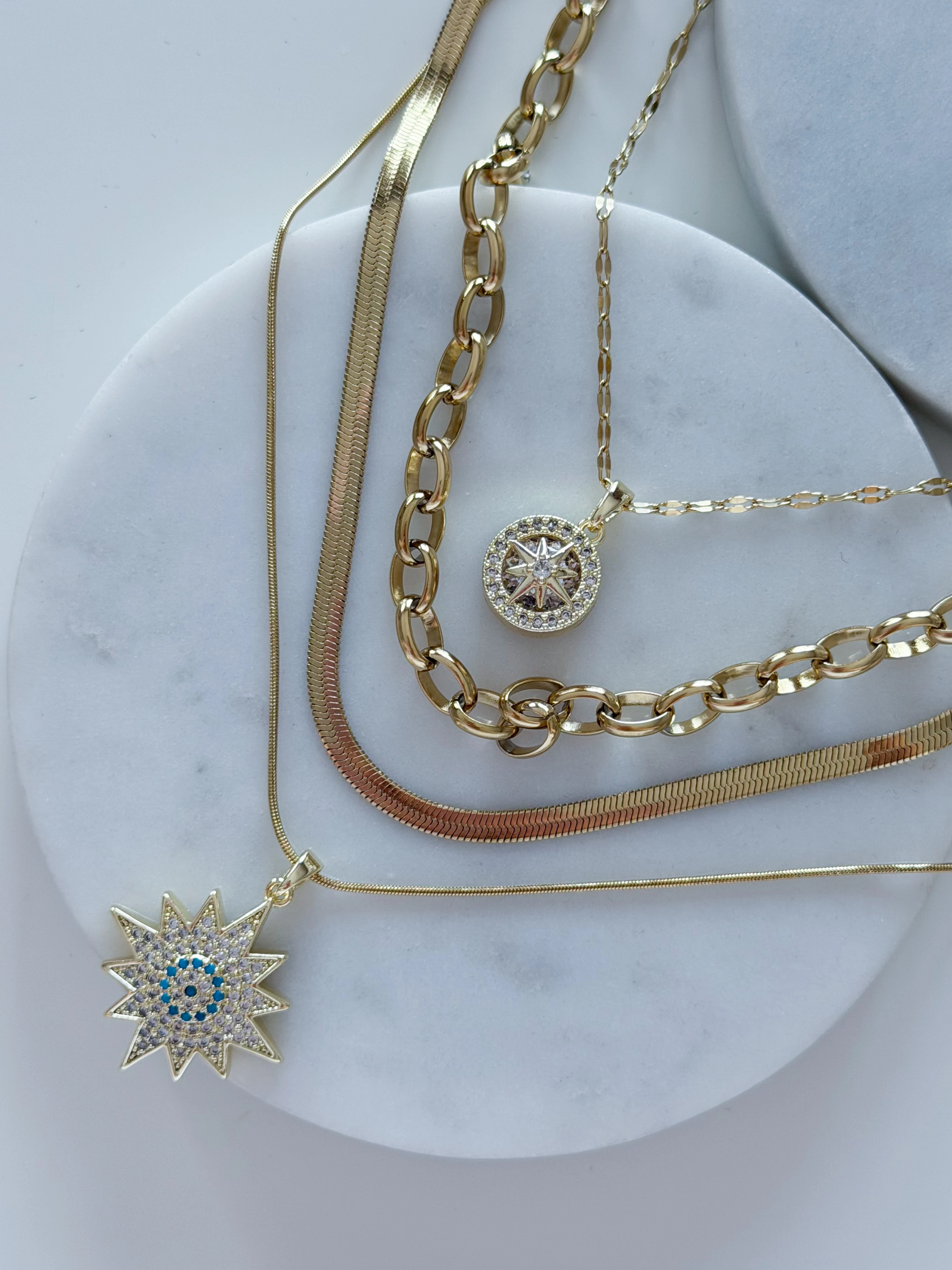 ÇELİK ÇOKLU KOLYE KOMBİNİ - 3