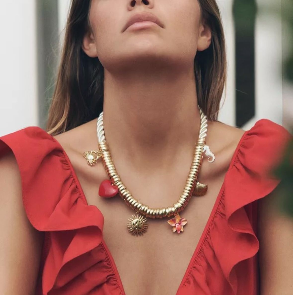 ÇELİK HALAT İP CHARM KOLYE