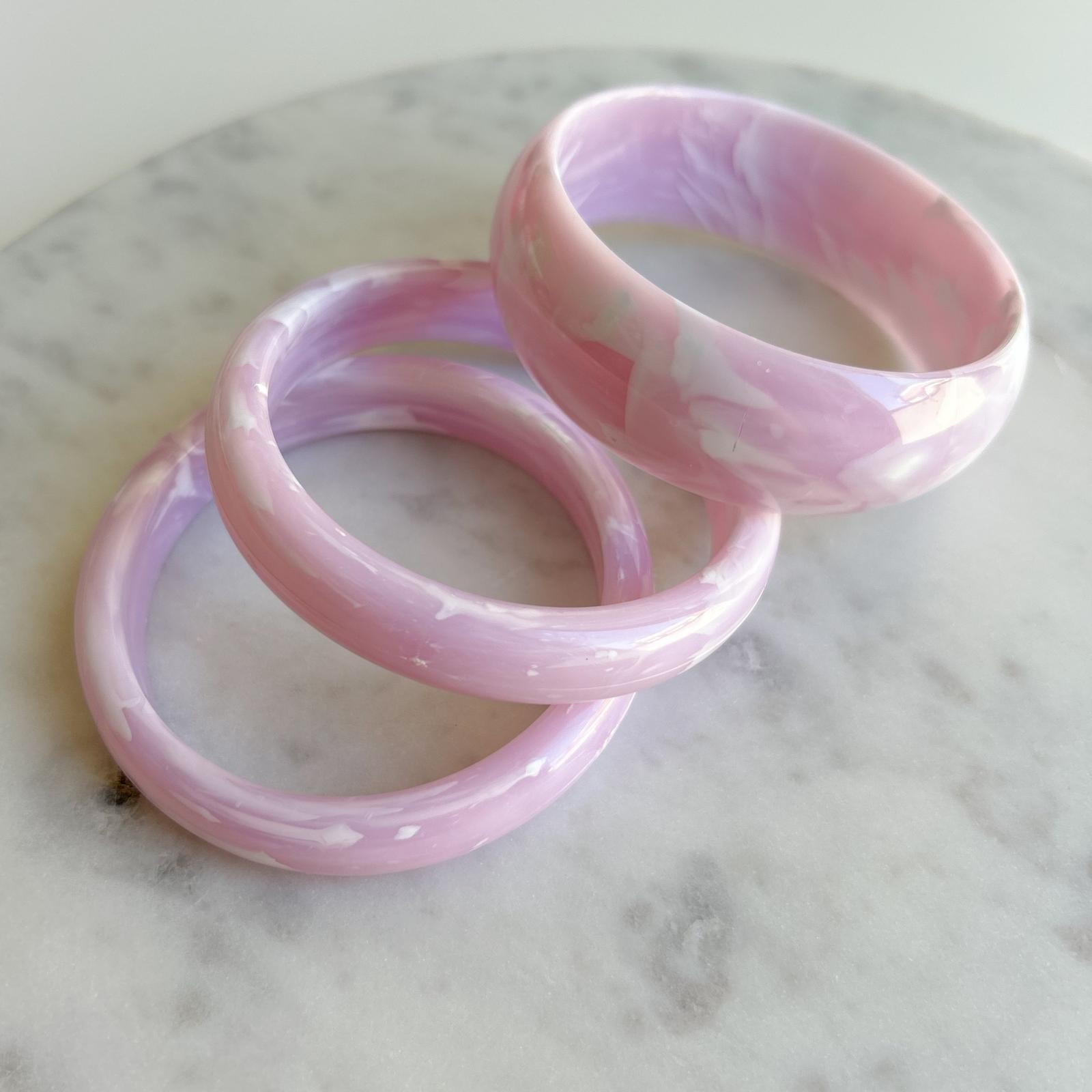 3LÜ KEMİK BİLEZİK SETİ - açık pembe