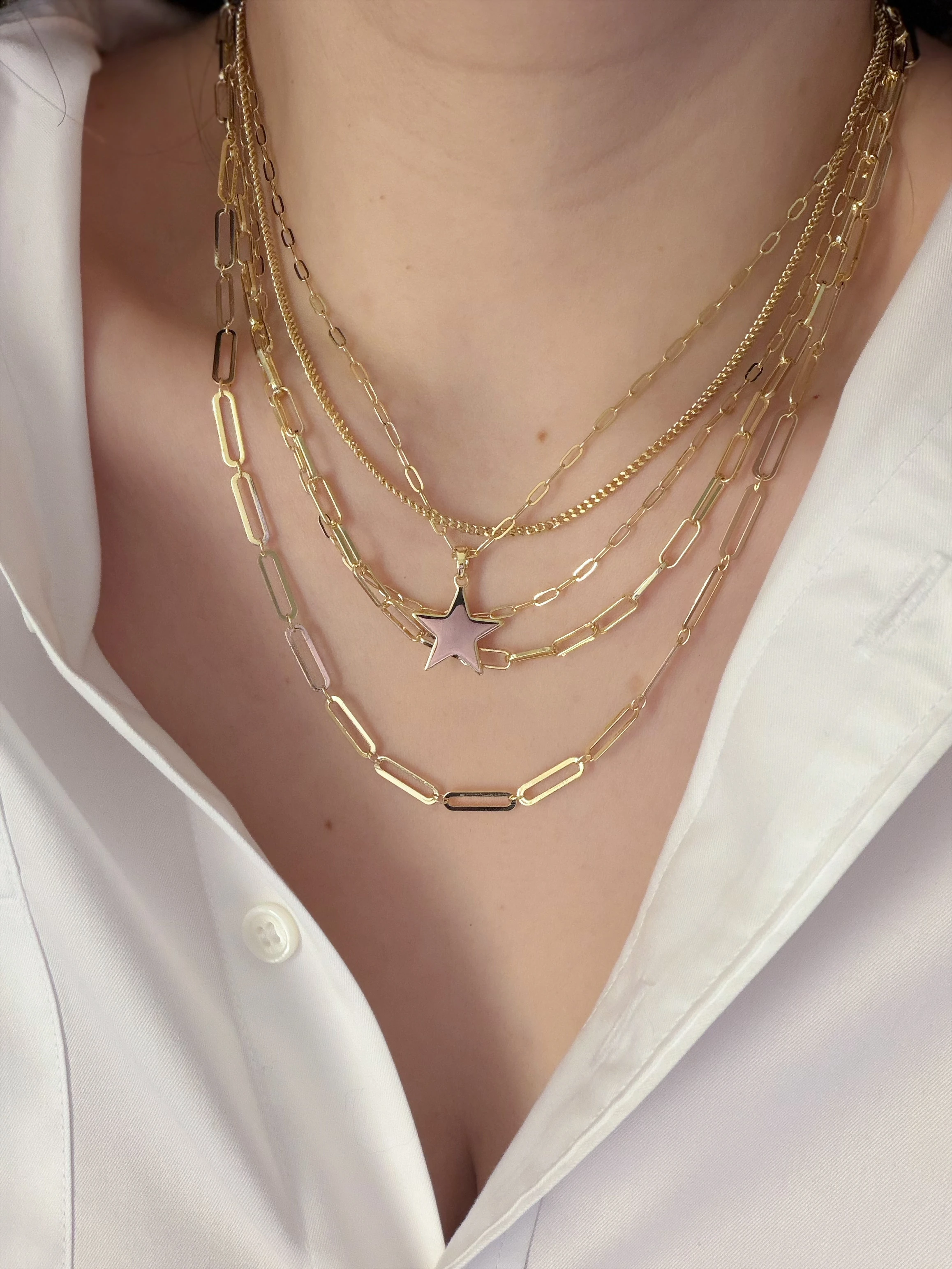 ÖZEL SERİ YILDIZ ÇOKLU KOLYE