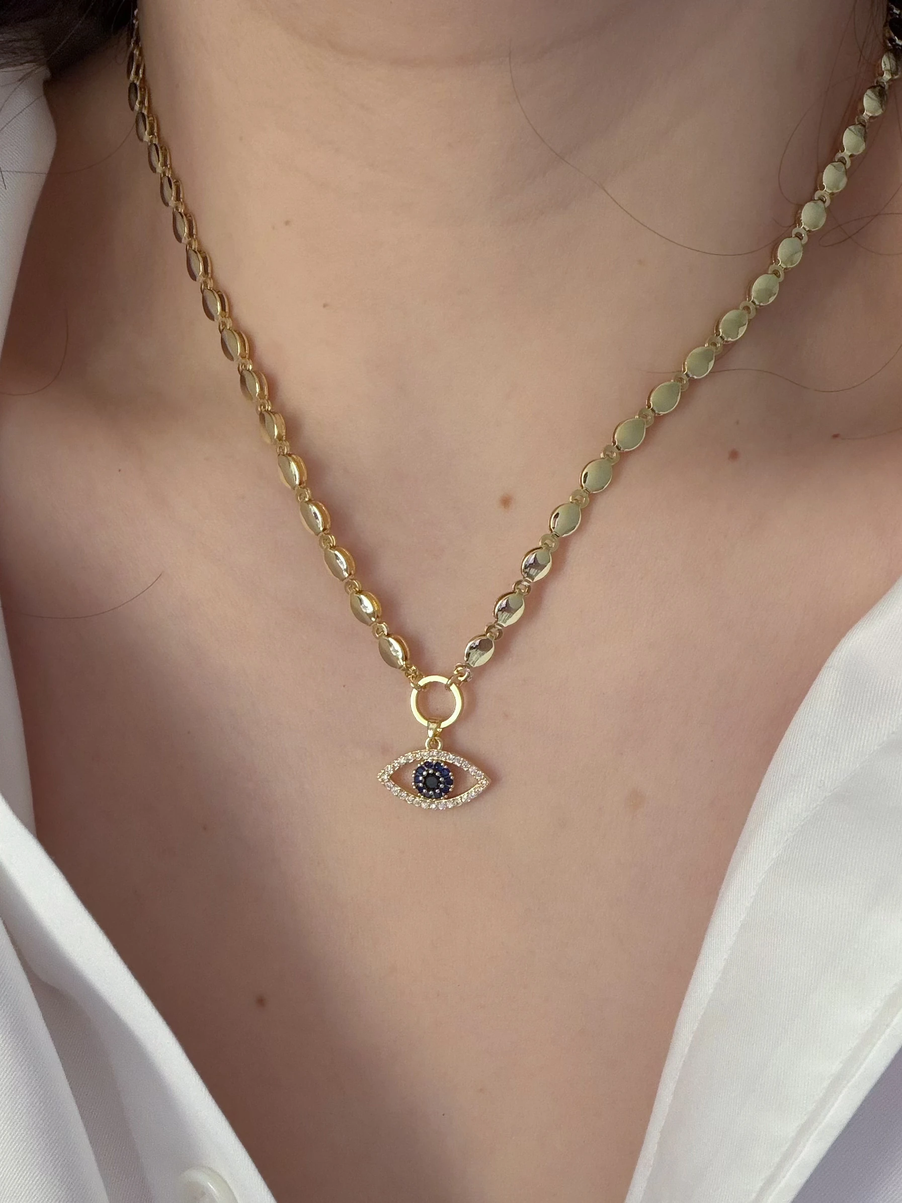 ÖZEL SERİ GÖZ BADEM KOLYE