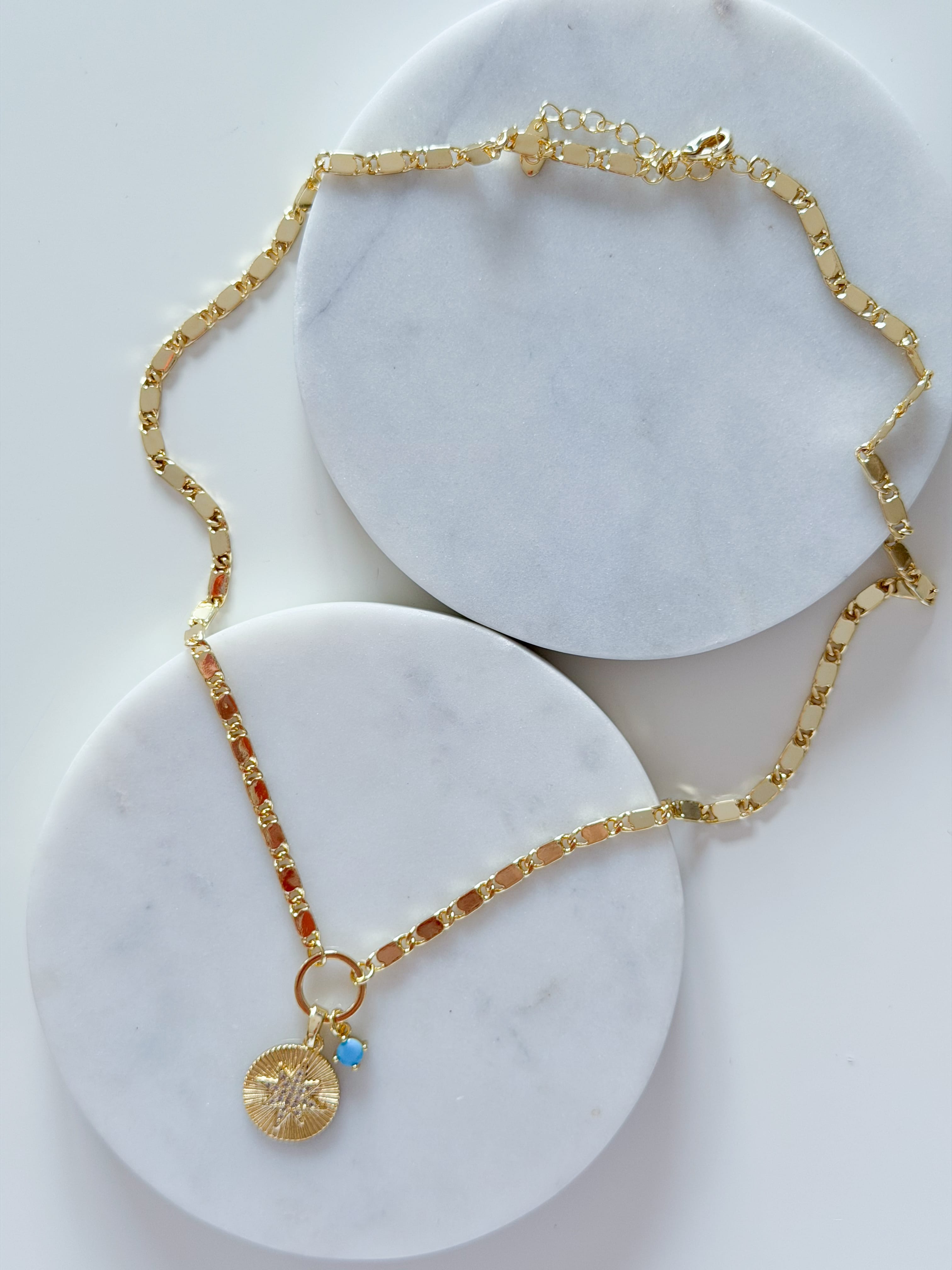 ÖZEL SERİ YILDIZ CHARM EZME ZİNCİR KOLYE