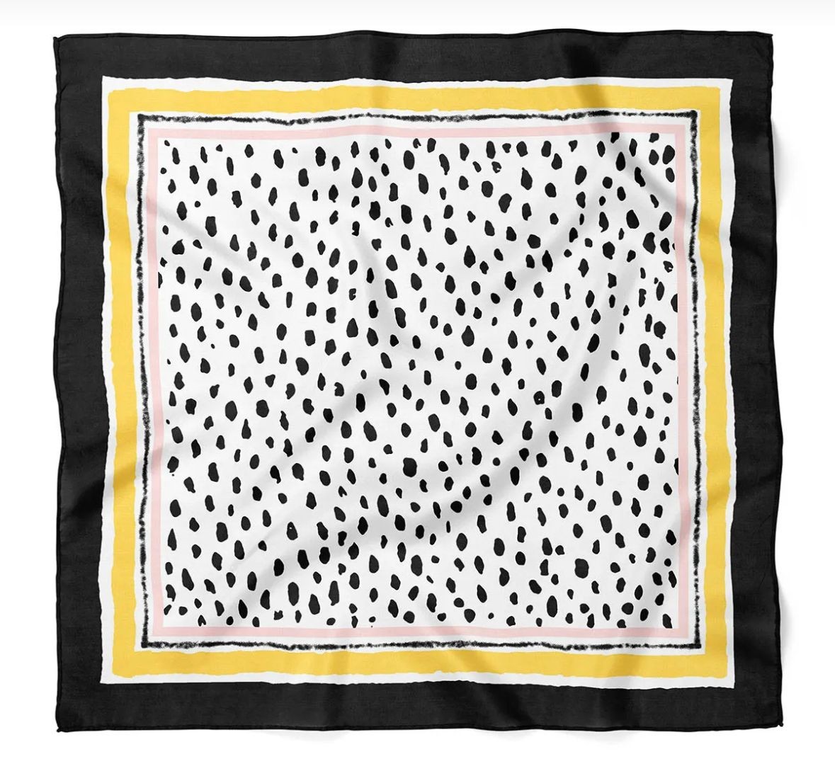 RENKLİ DESENLİ FULAR 50X50 CM - 1