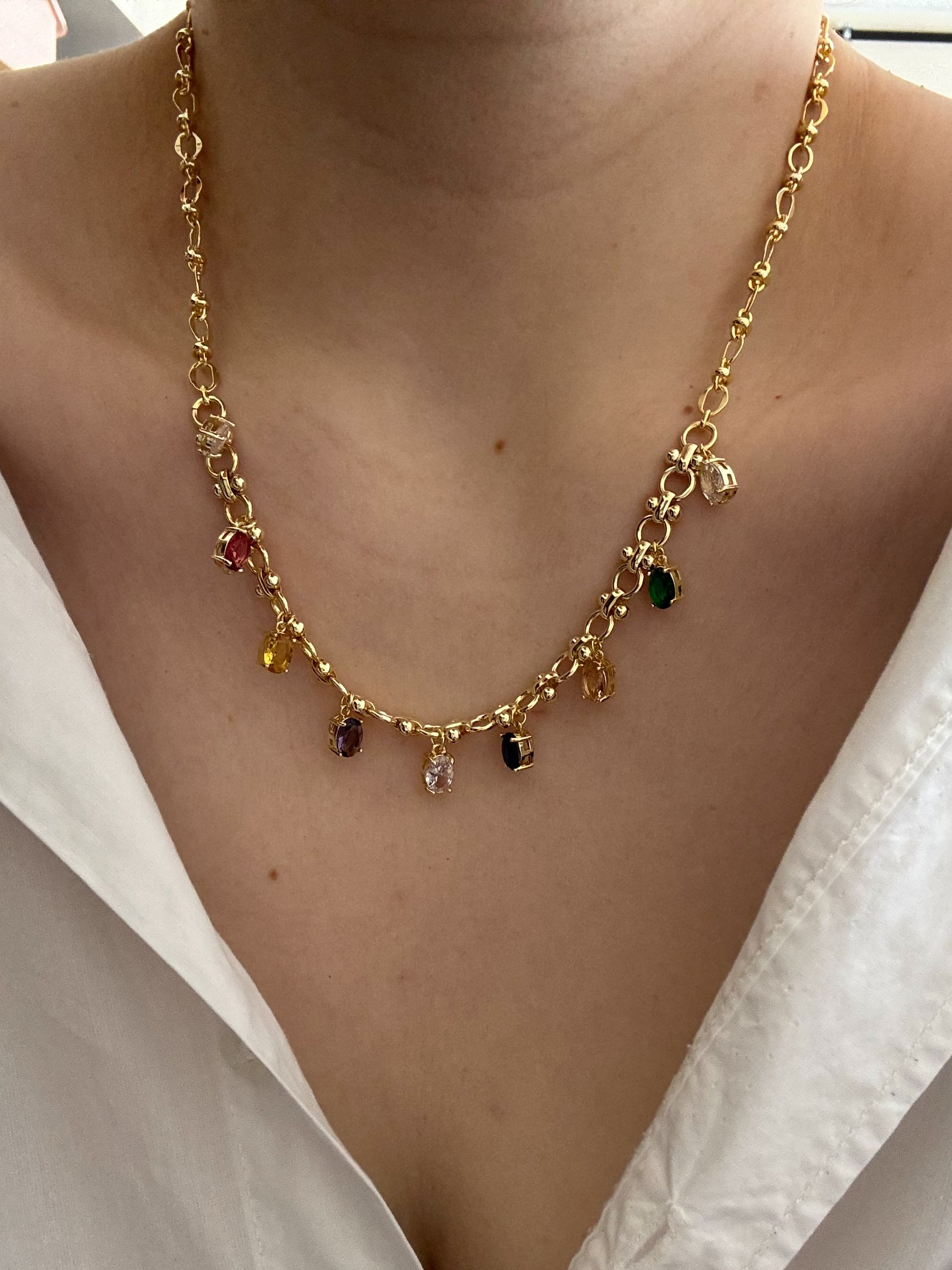 ÖZEL SERİ TAŞ CHARM KOLYE