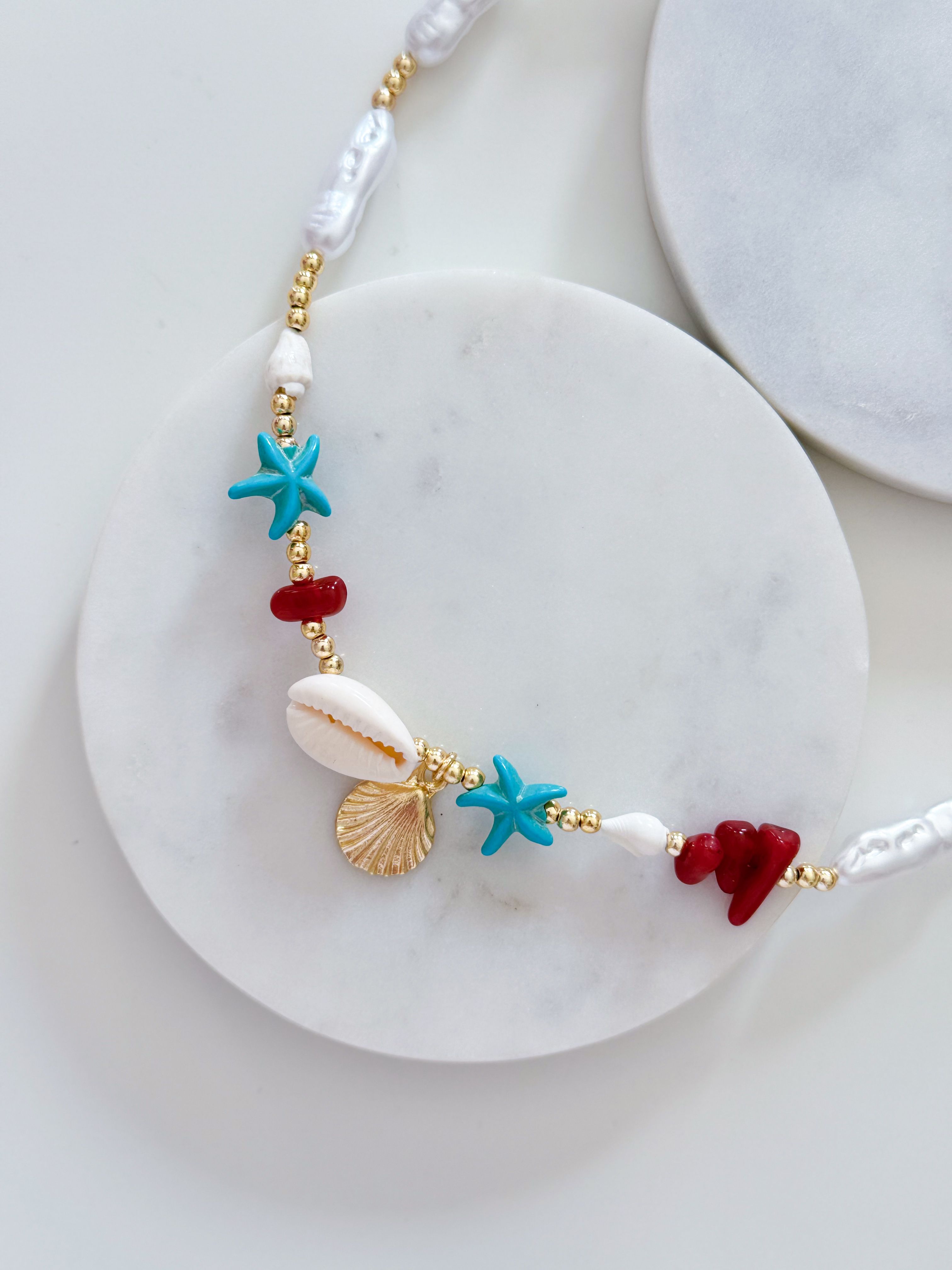 MİDYE CHARM DENİZ KOLYE