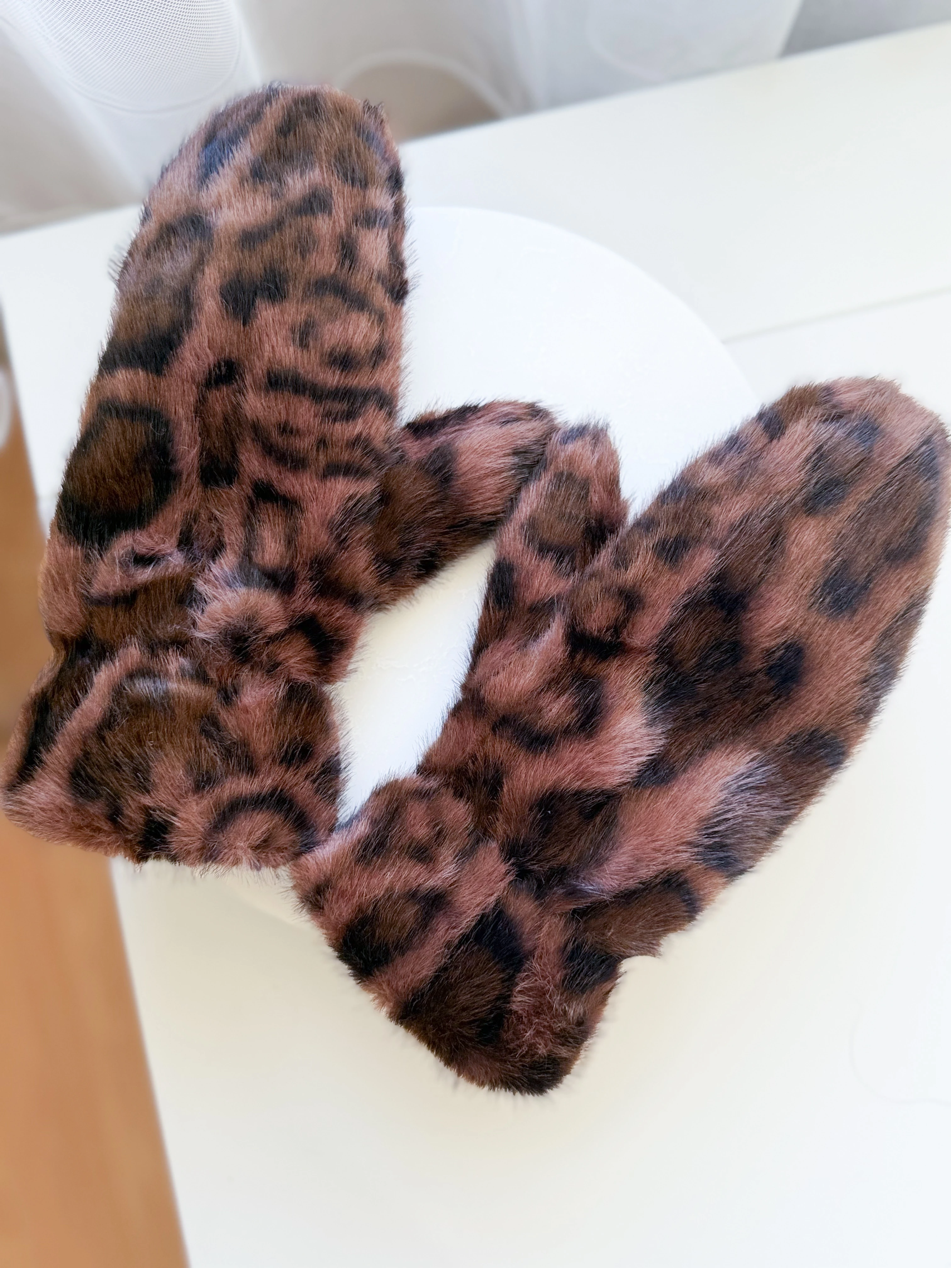 LEOPAR PELUŞ ELDİVEN