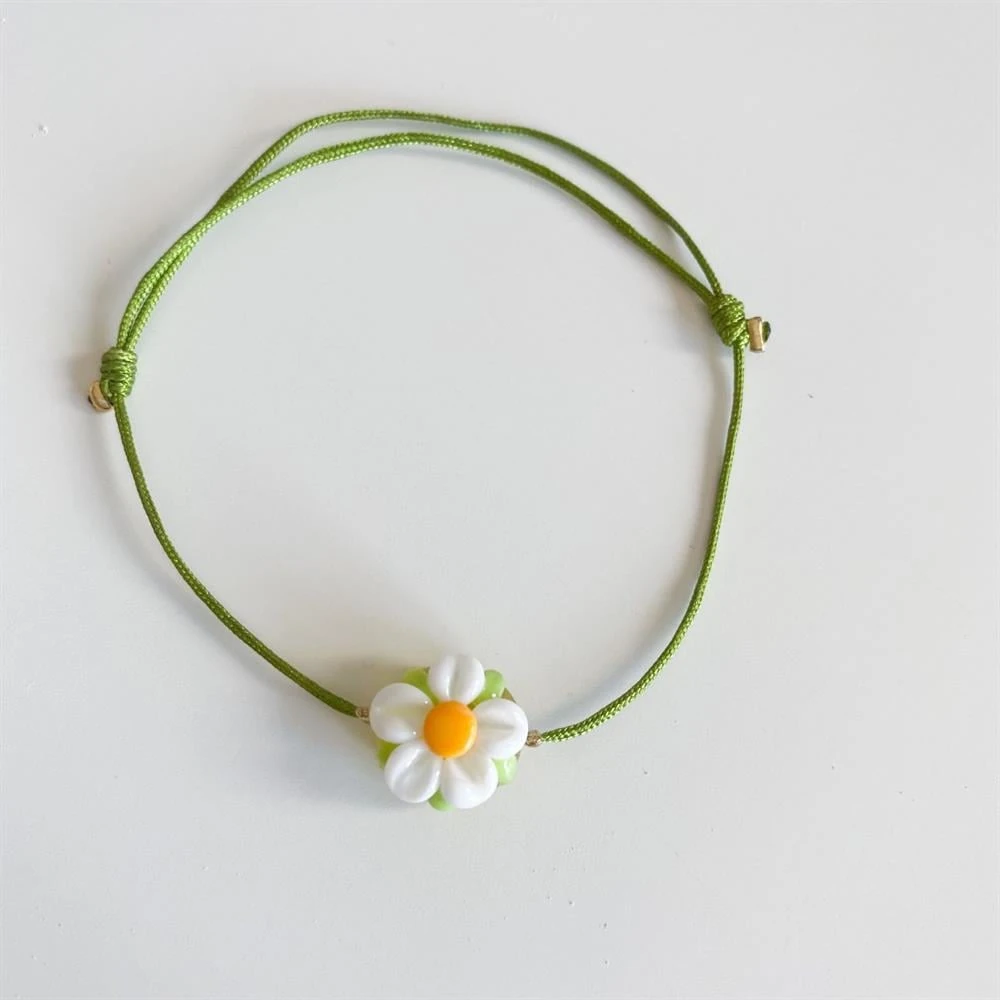 Murano papatya bileklik