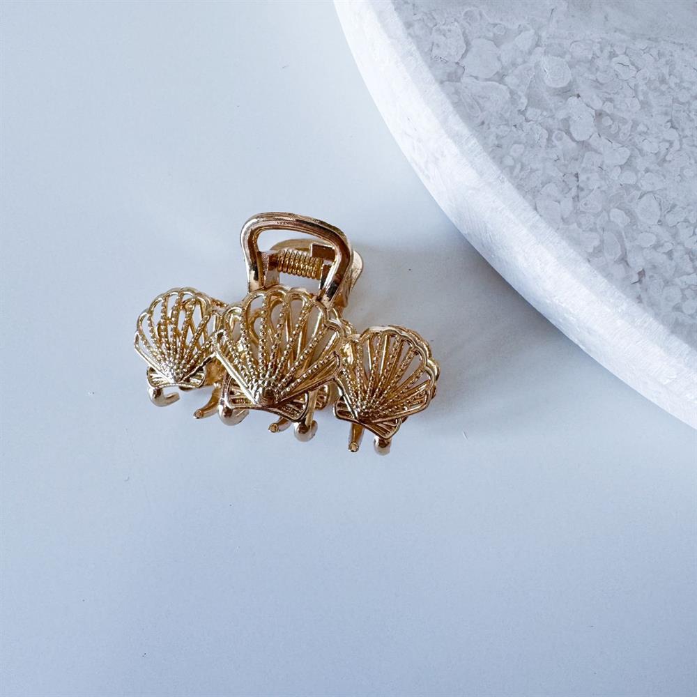 Deniz kabuğu metal mandal toka