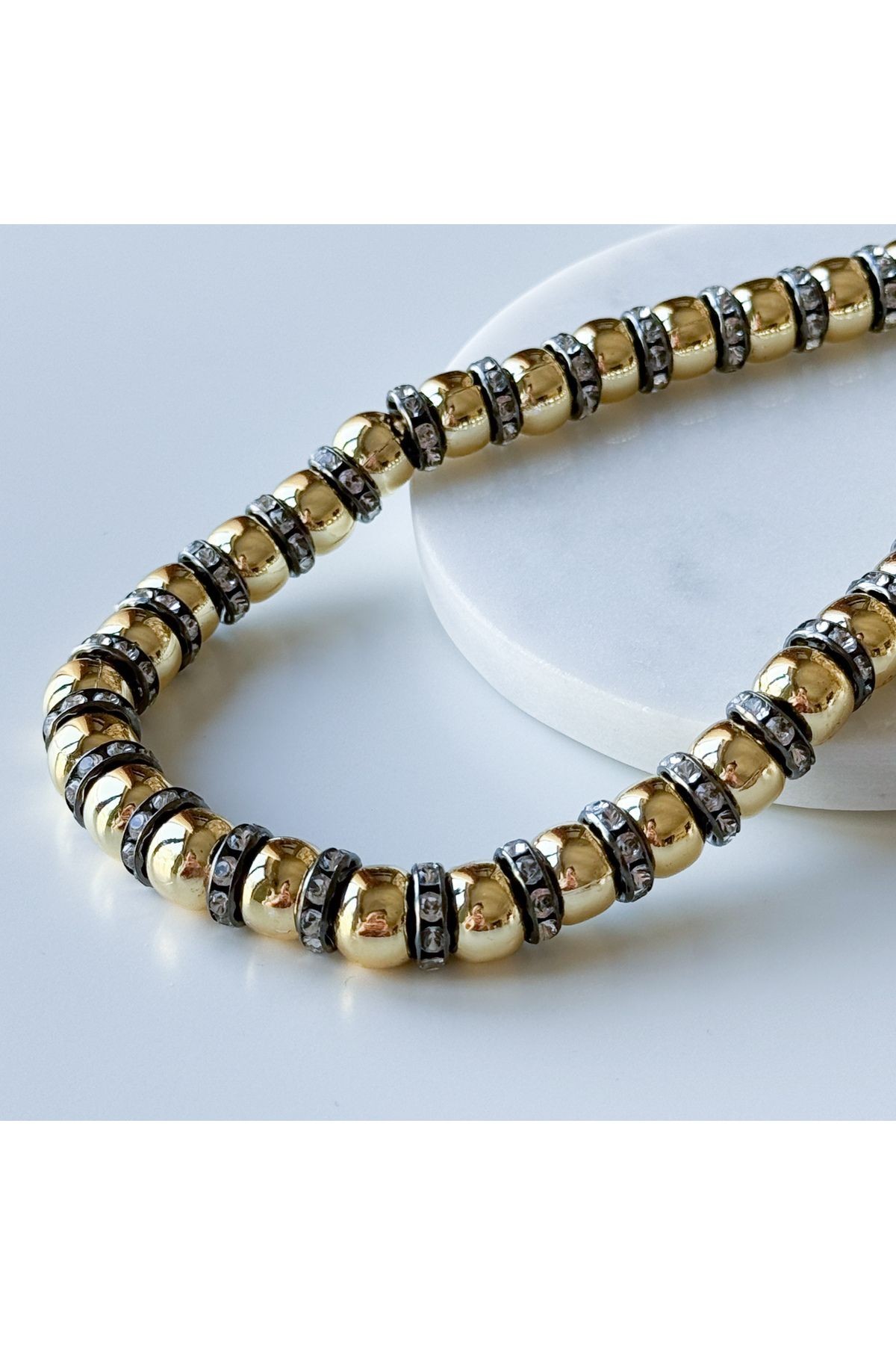 GOLD-TAŞLI KOLYE