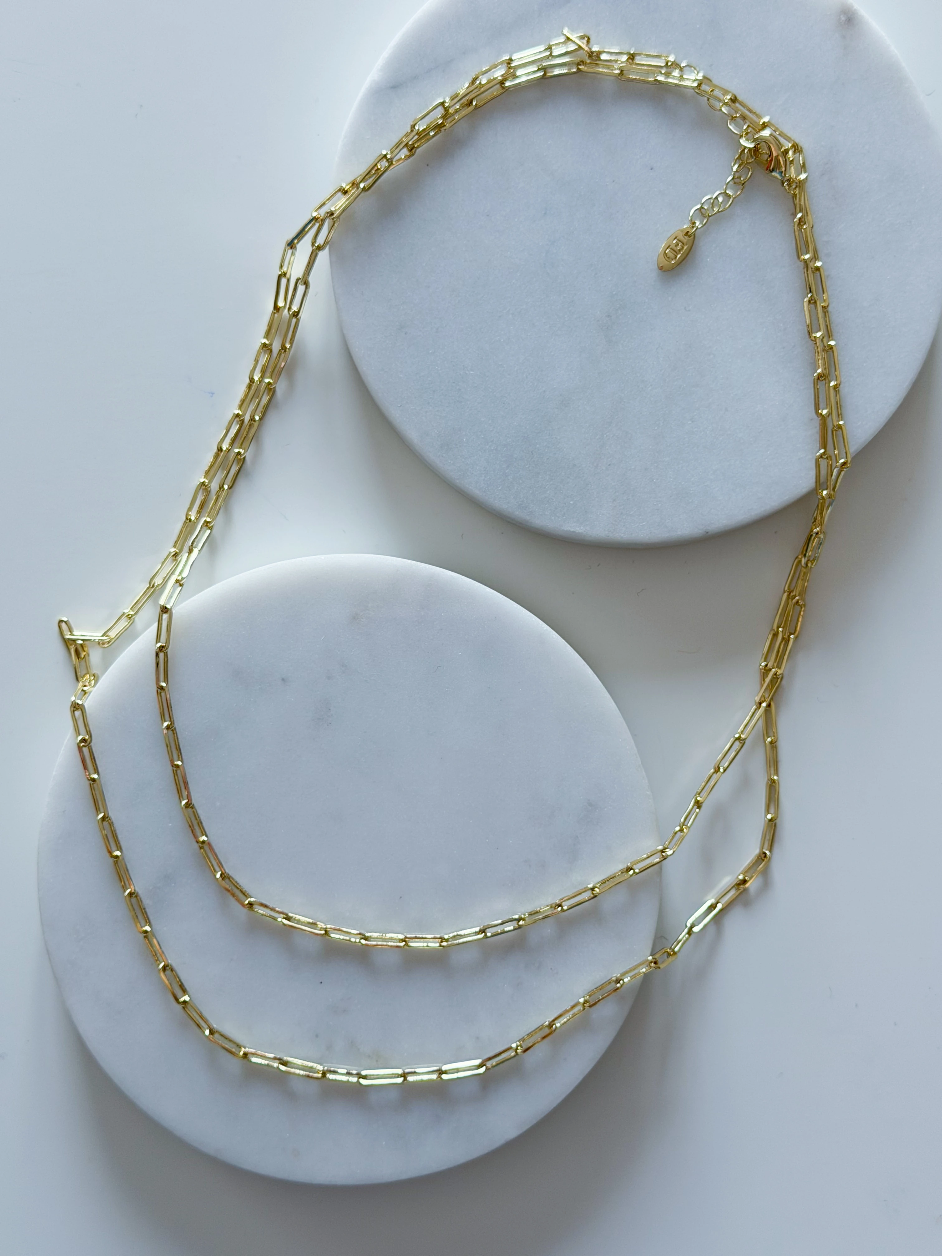 ÖZEL SERİ İNCE ATAÇ ZİNCİR KOLYE(90CM)