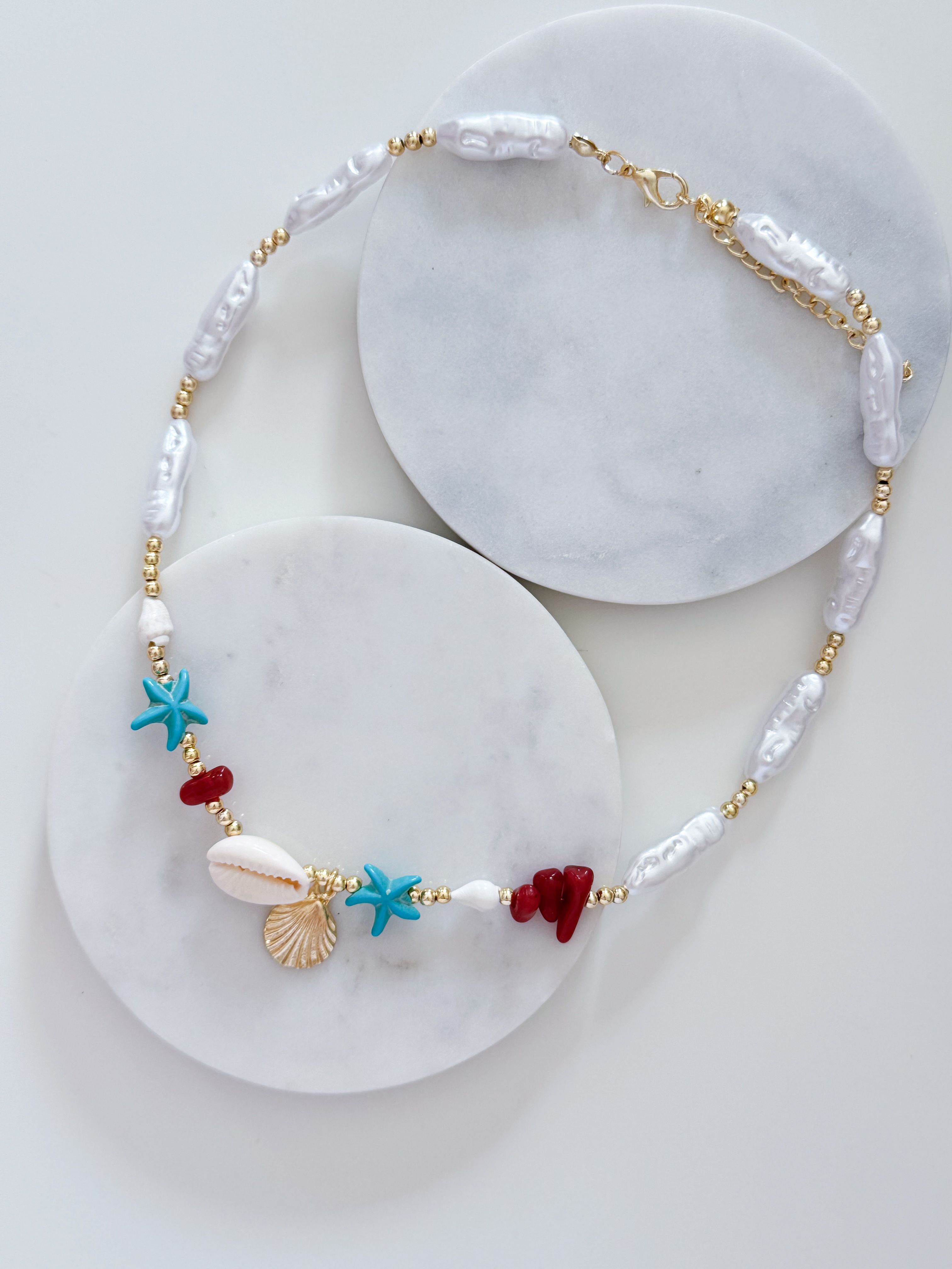 MİDYE CHARM DENİZ KOLYE