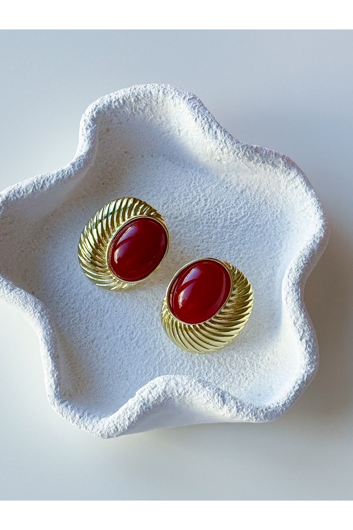 ÇELİK BORDO OVAL KÜPE