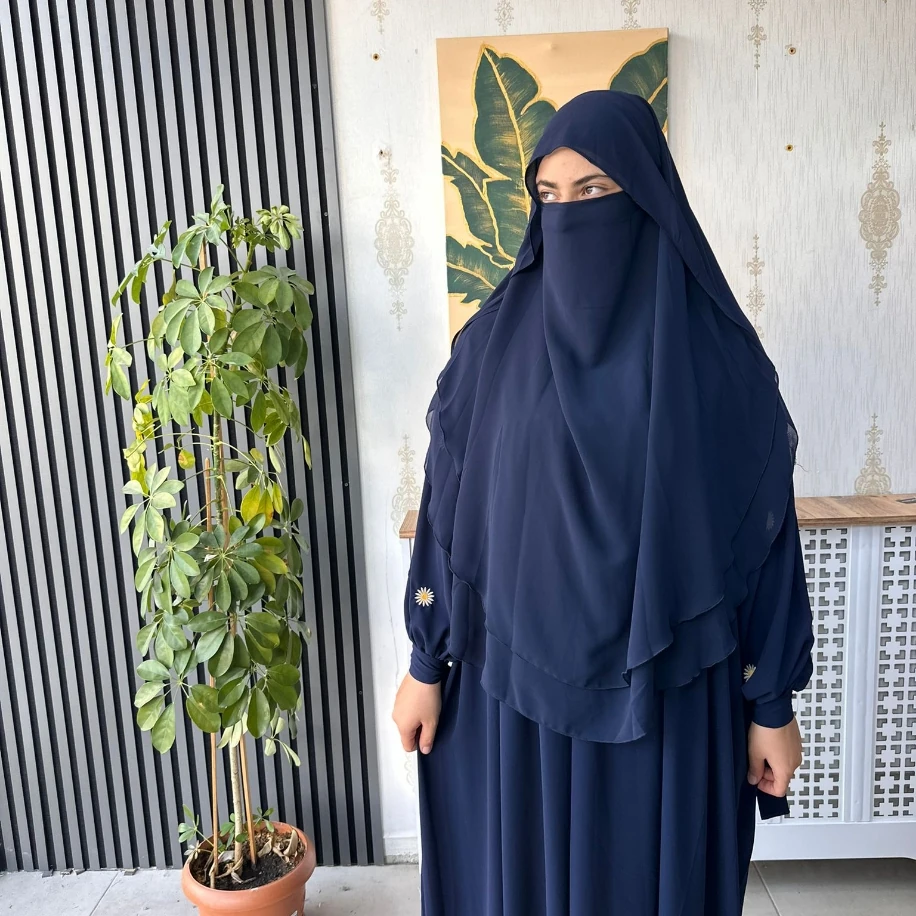 Gölgeli Oval Sufle - Lacivert