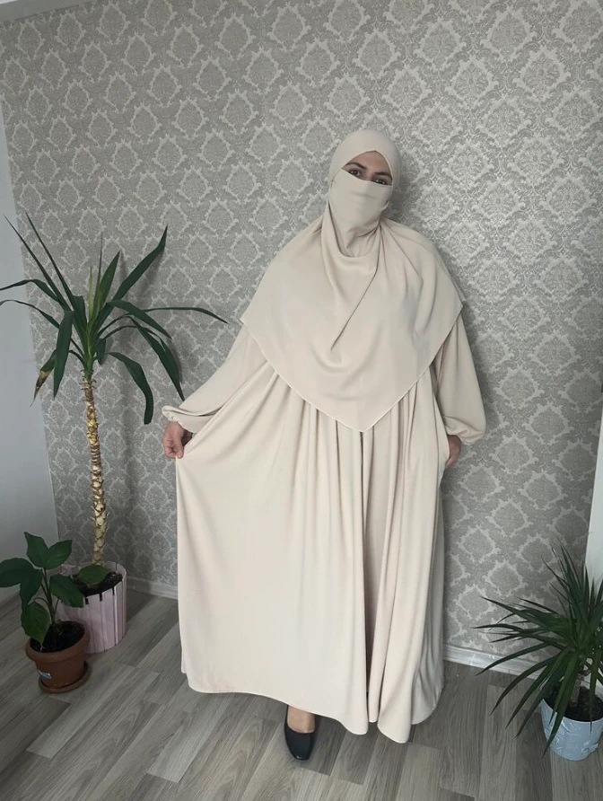 Medine İpeği Takım - Beyaz