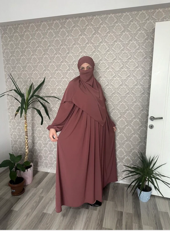 Medine İpeği Takım - Gül Kurusu