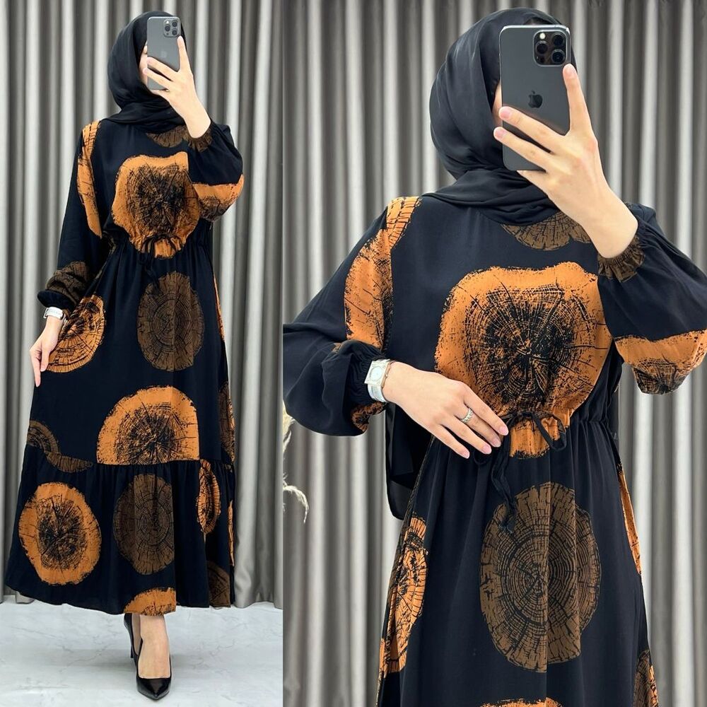 Gözde Elbise - Kahverengi