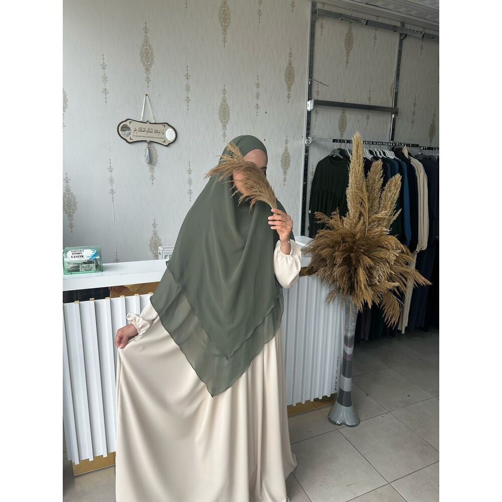 Şifon Sufle  - Haki Yeşili