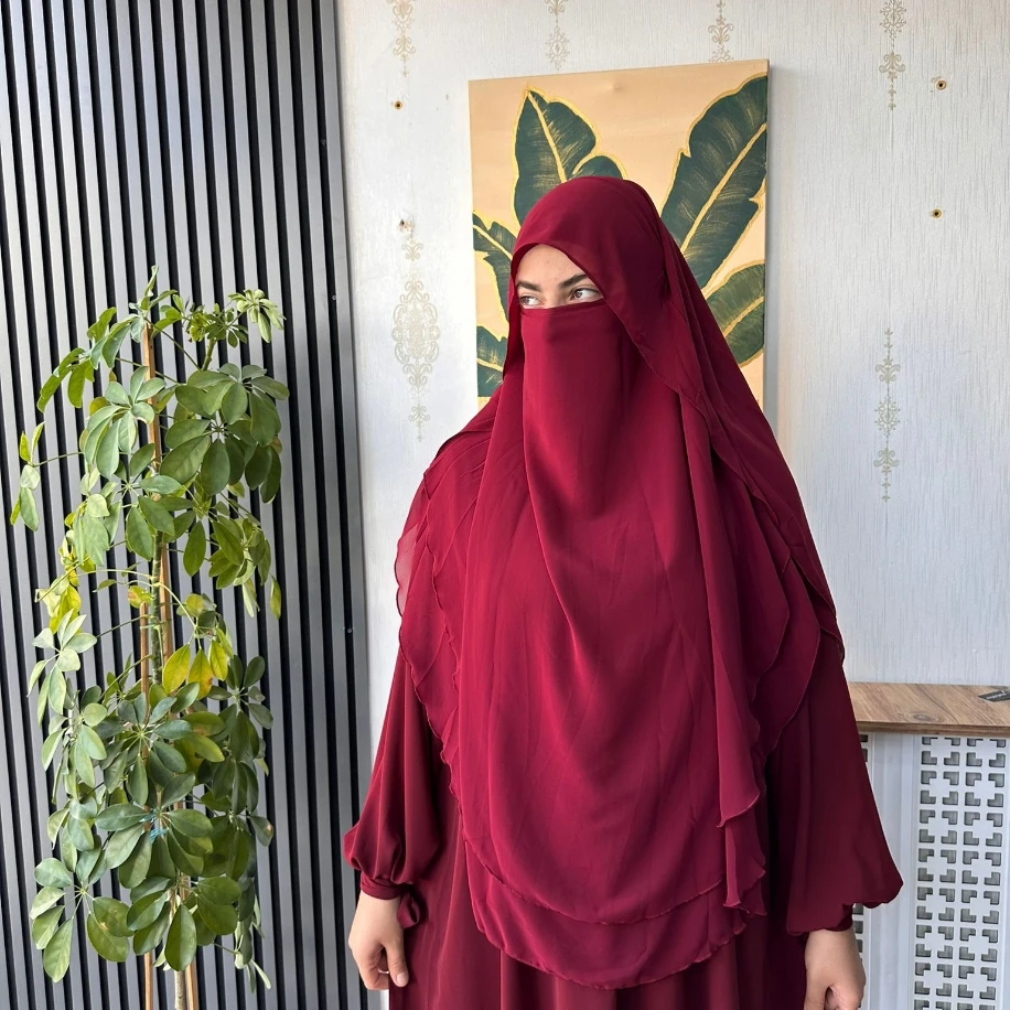 Gölgeli Oval Sufle - Kırmızı