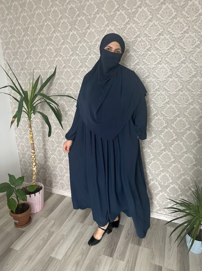 Medine İpeği Takım - Lacivert