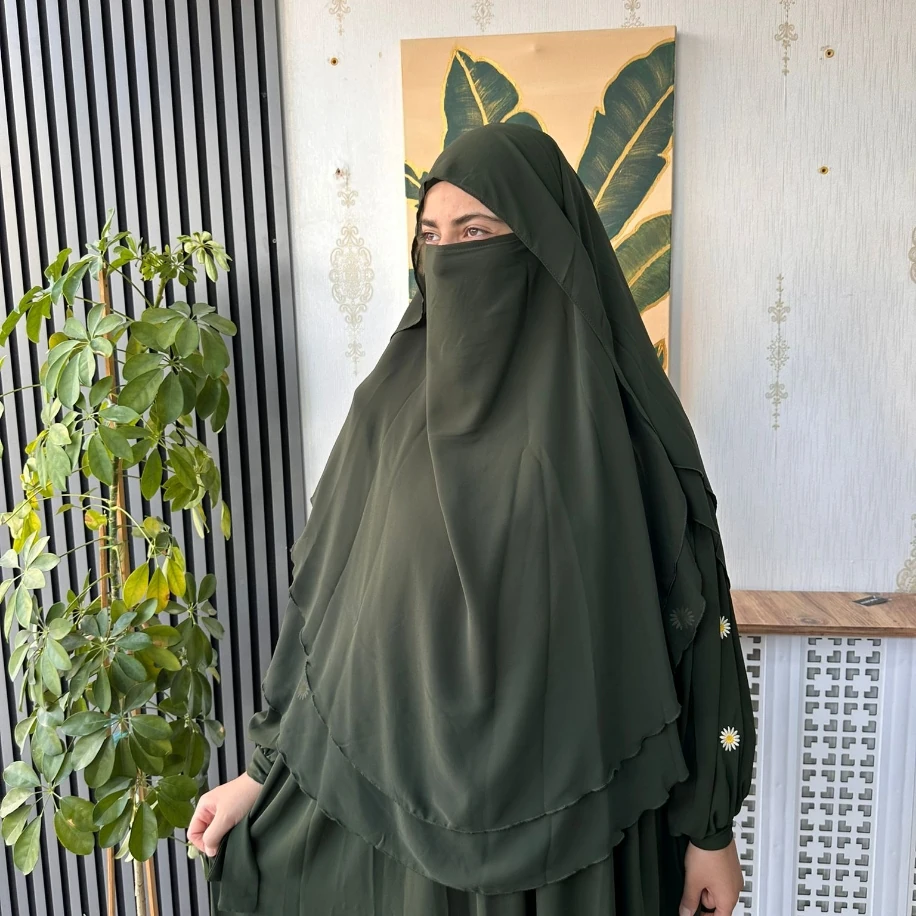 Gölgeli Oval Sufle - Haki Yeşili