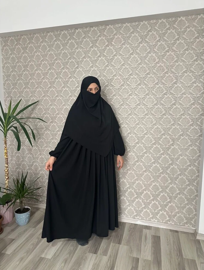 Medine İpeği Takım - Siyah