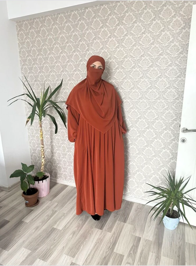 Medine İpeği Takım - Kiremit