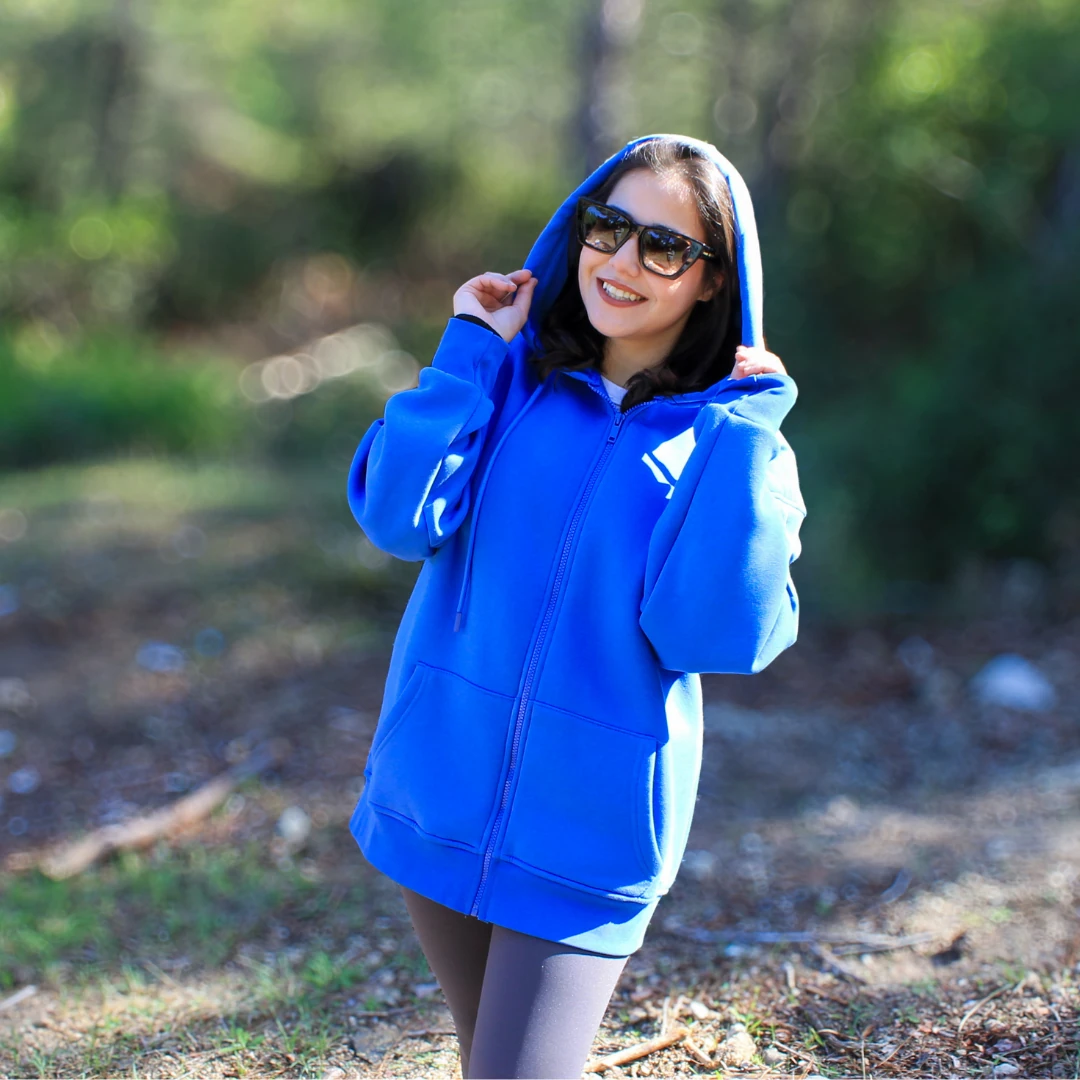 Mavi Zip Hoodie