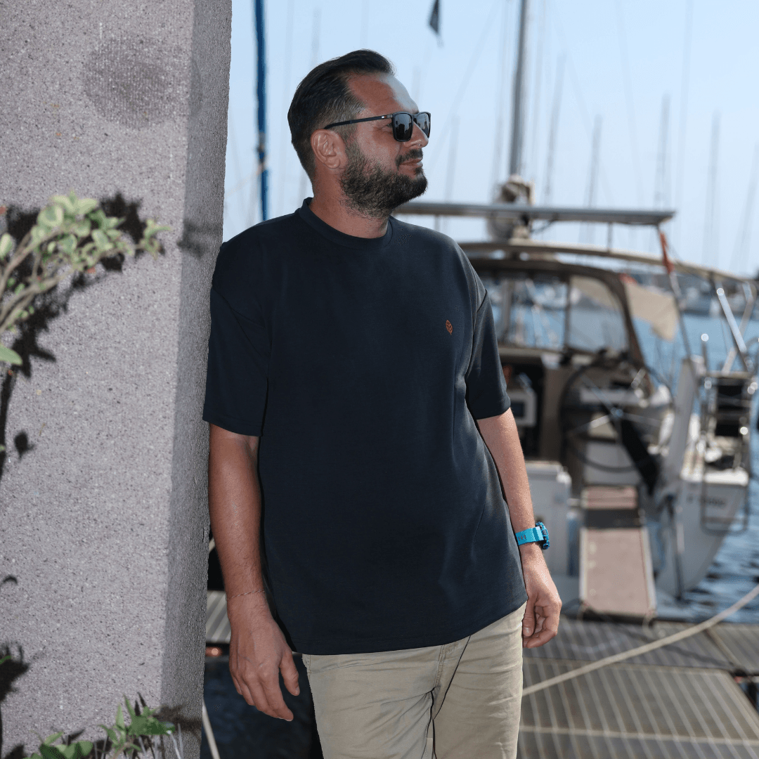 Antrasit Erkek Oversize T-Shirt