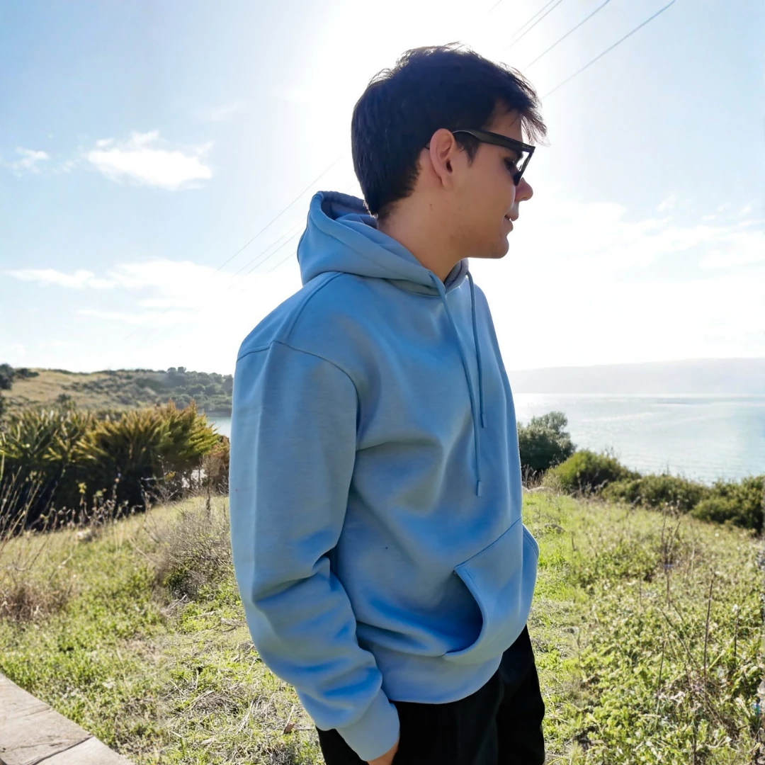 Açık Mavi Classic Hoodie