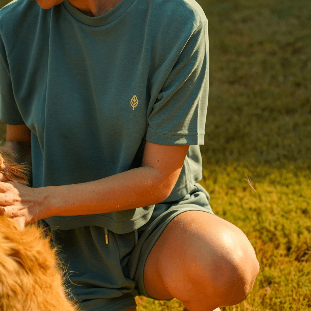 Yeşil Kadın Crop T-Shirt