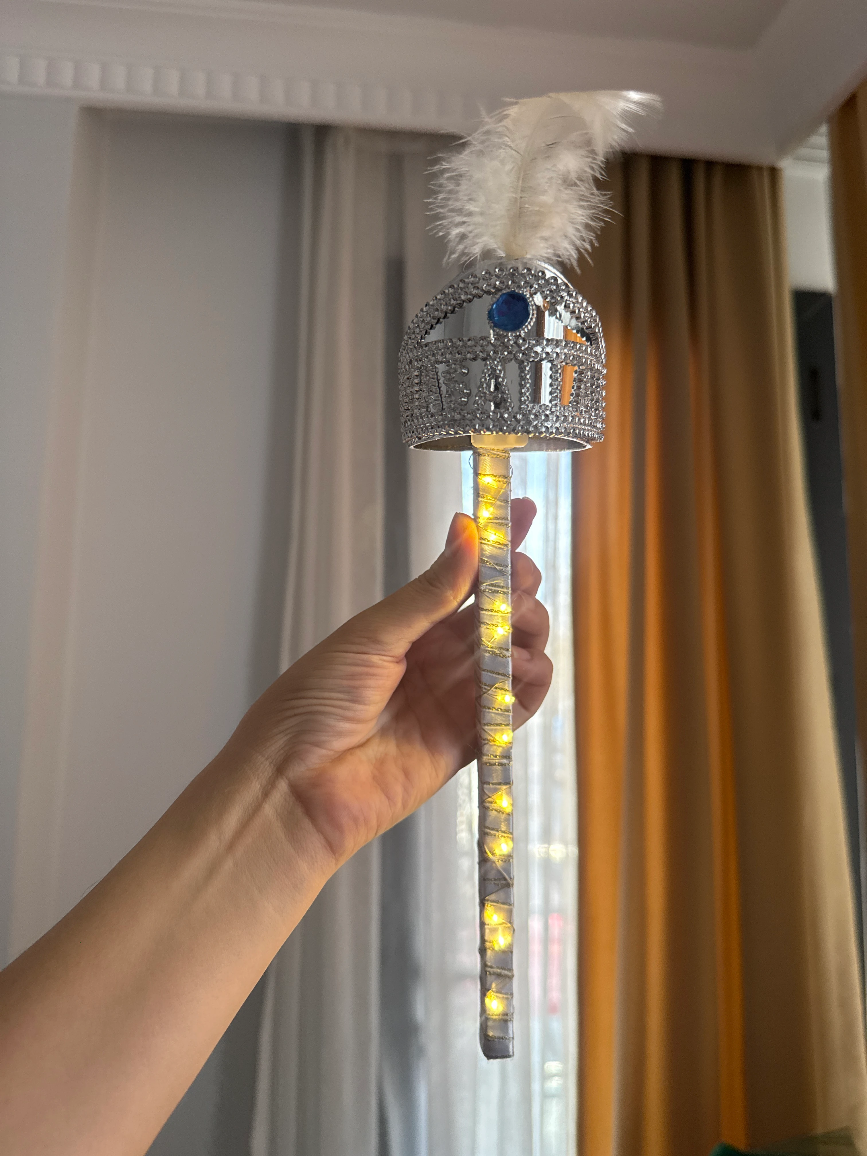 led ışıklı maşallah yazılı asa