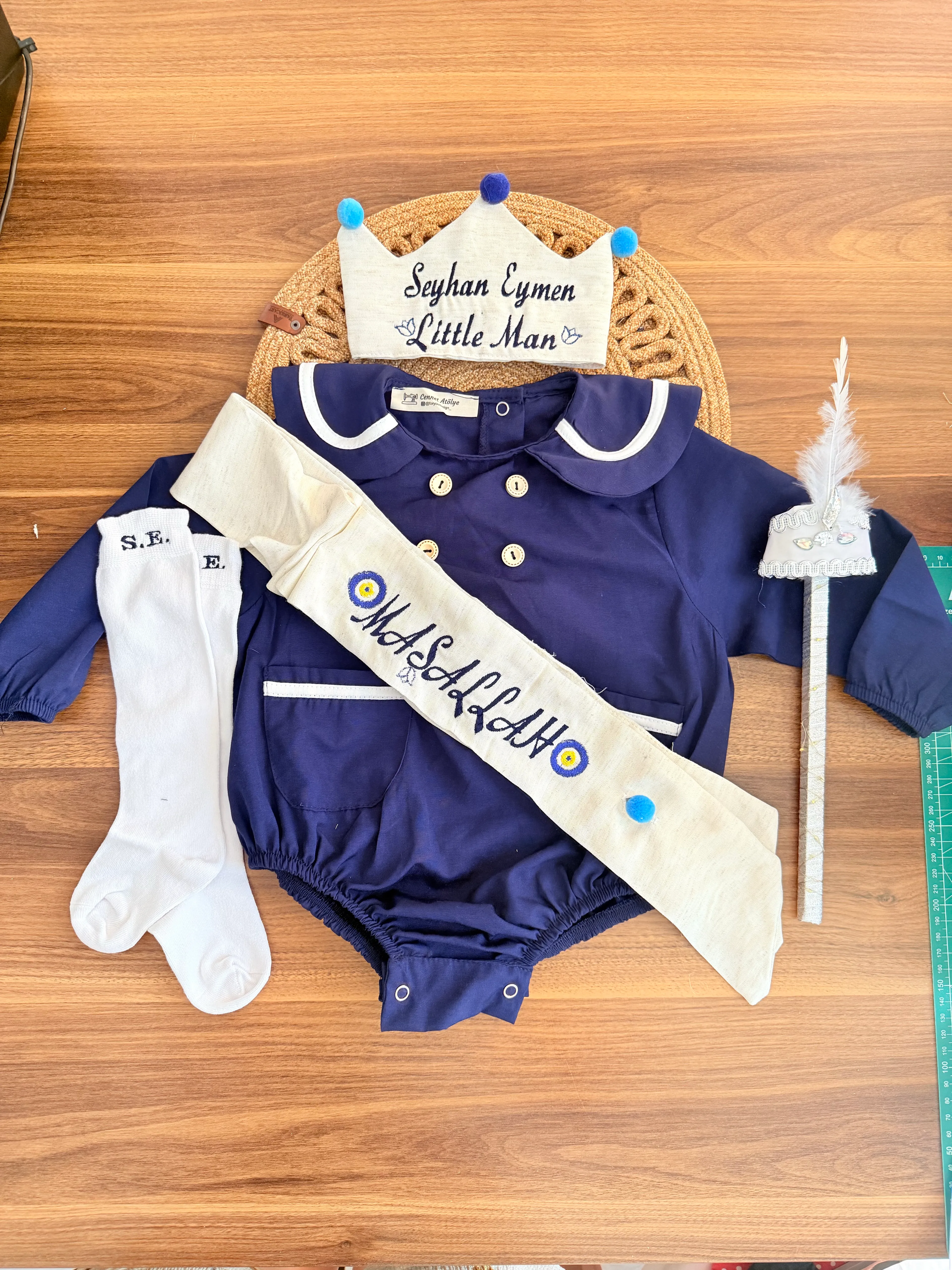 uzun kollu 5 parça sünnet seti 