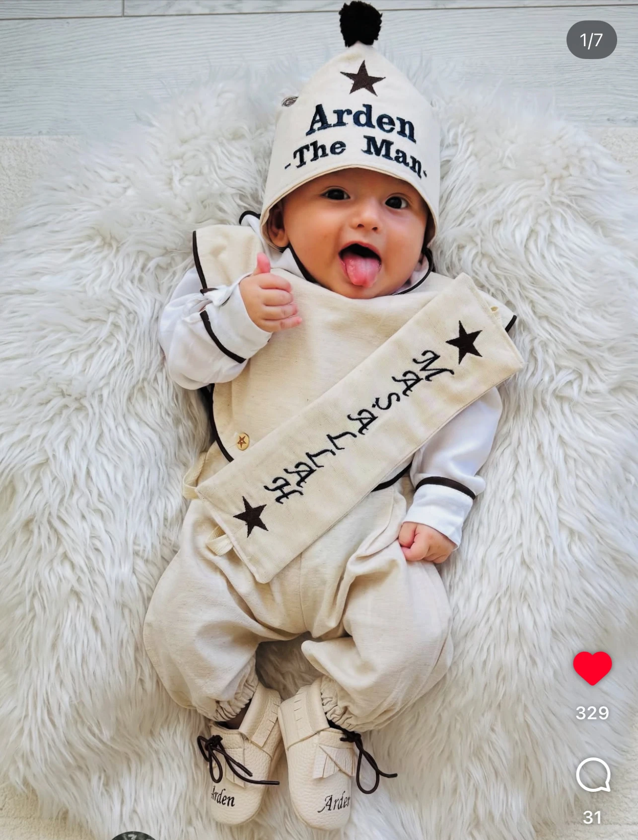 krem rengi önlüklü sünnet takımı